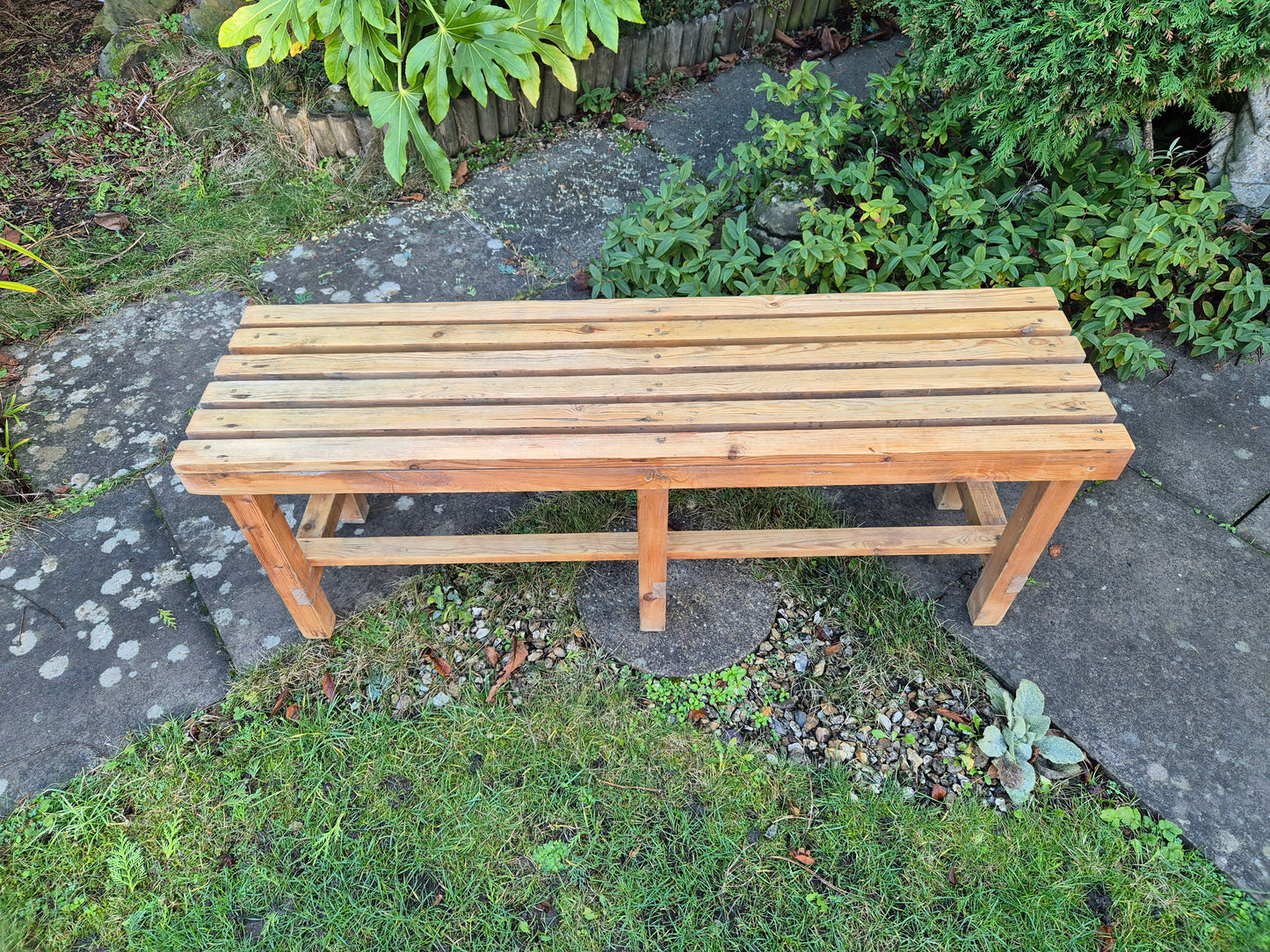 Vintage Bargeware Hand Painted Stool