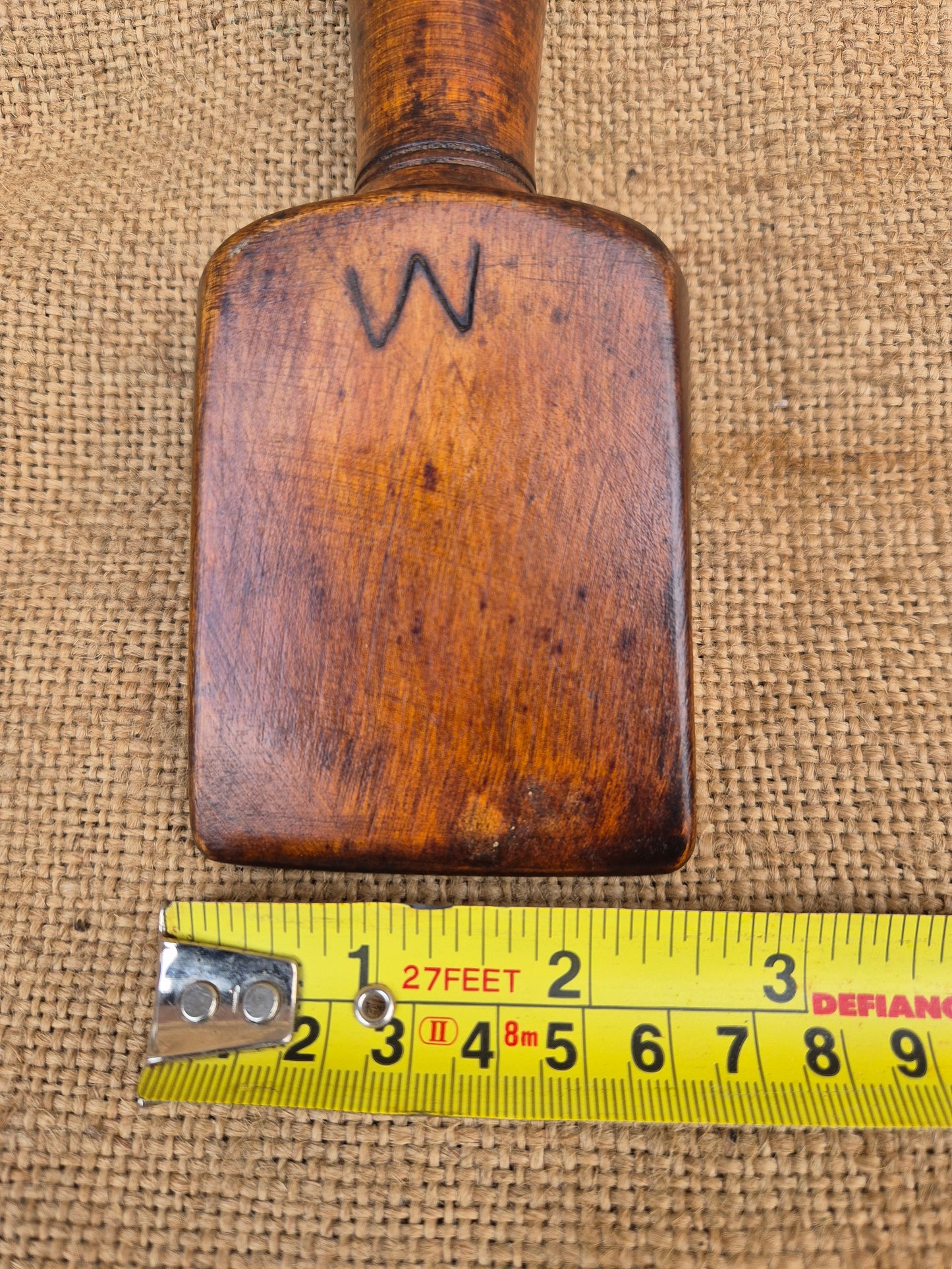 Antique Lead Dressing Wedge Boxwood English Treen Tool Lead Working Sailmakers