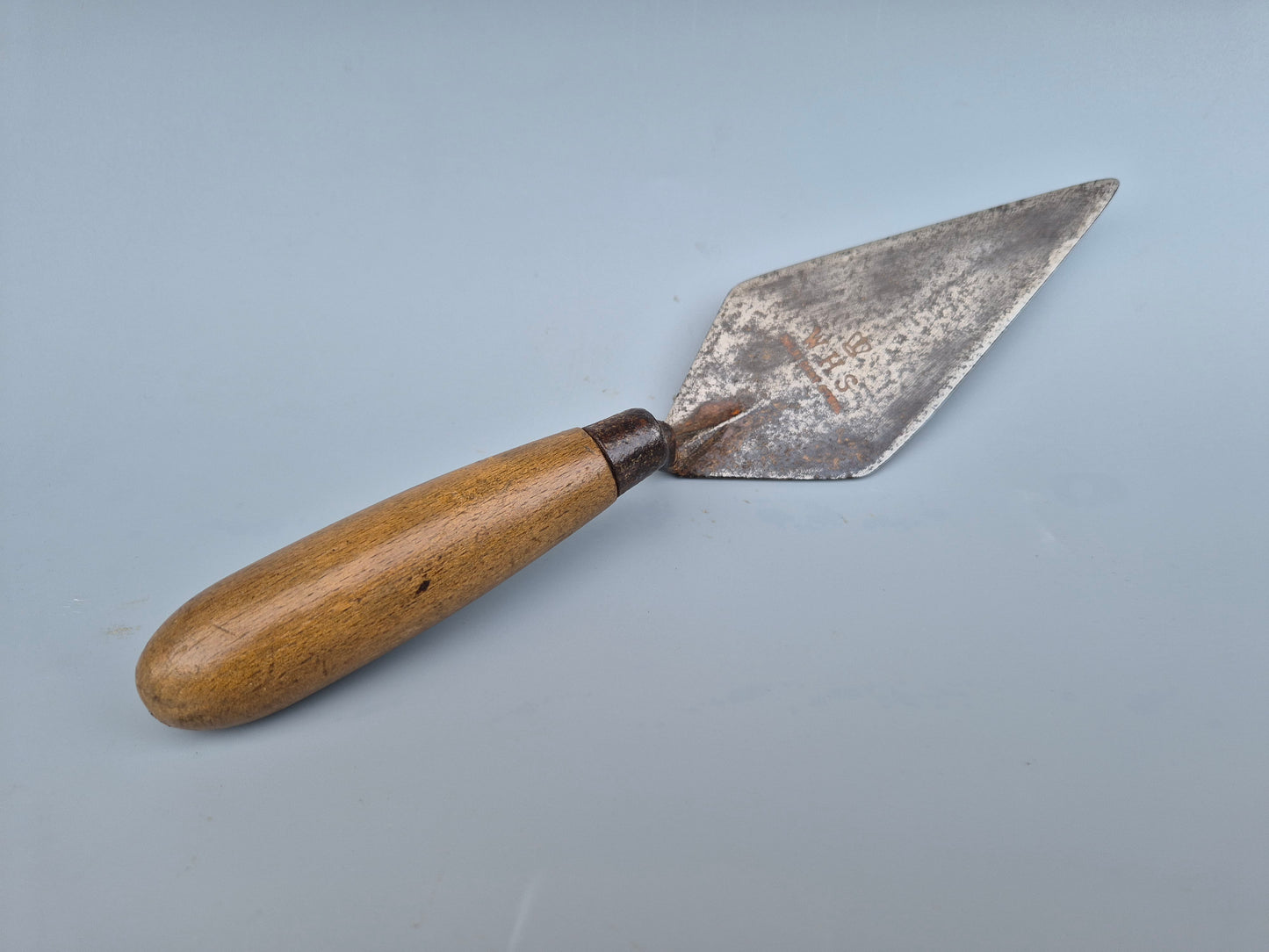 Vintage WHS Hunt & Sons England 6" Brick Pointing Trowel Masons Crown Mark