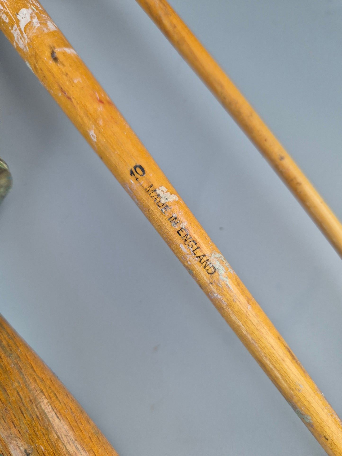 Vintage Paint Brushes x 5 & Metal Paint Kettle Pot Industrial Galvanised Bucket