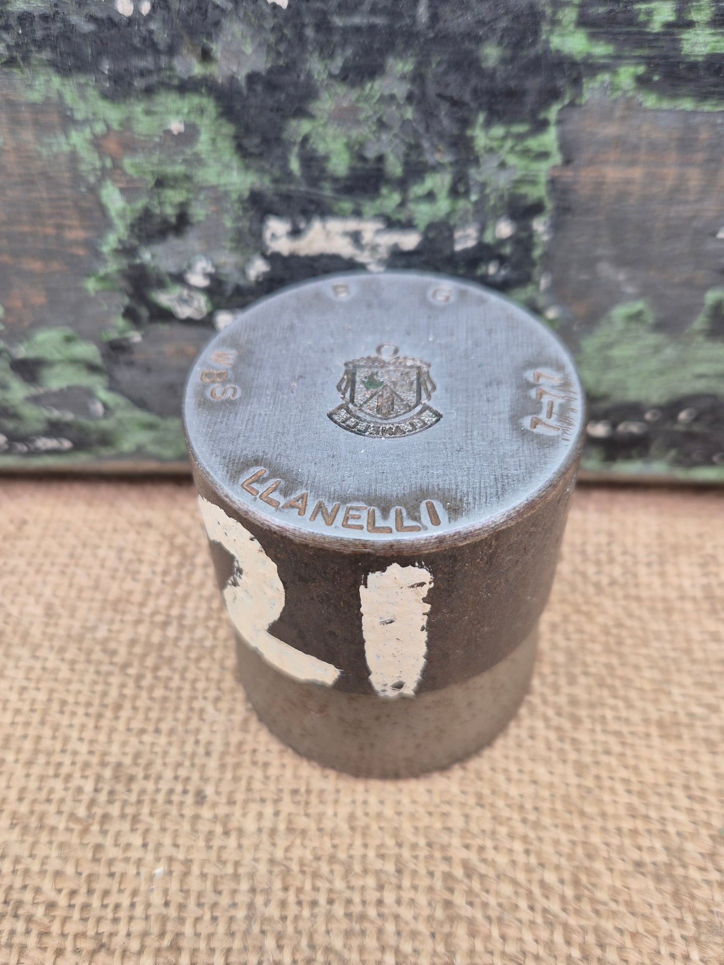 Vintage Silver Charm Making Die Stamp LLANELLI Industrial