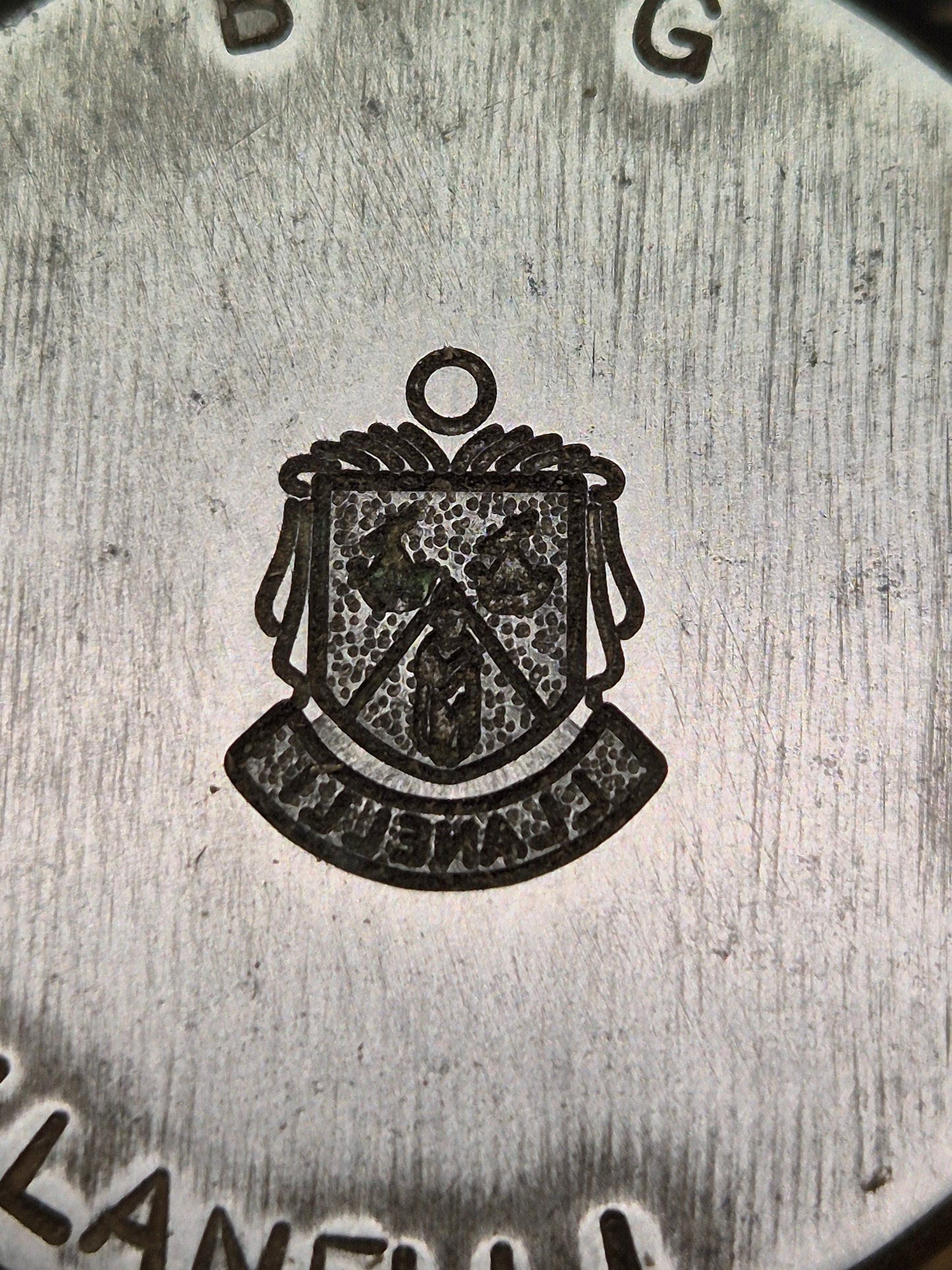 Vintage Silver Charm Making Die Stamp LLANELLI Industrial