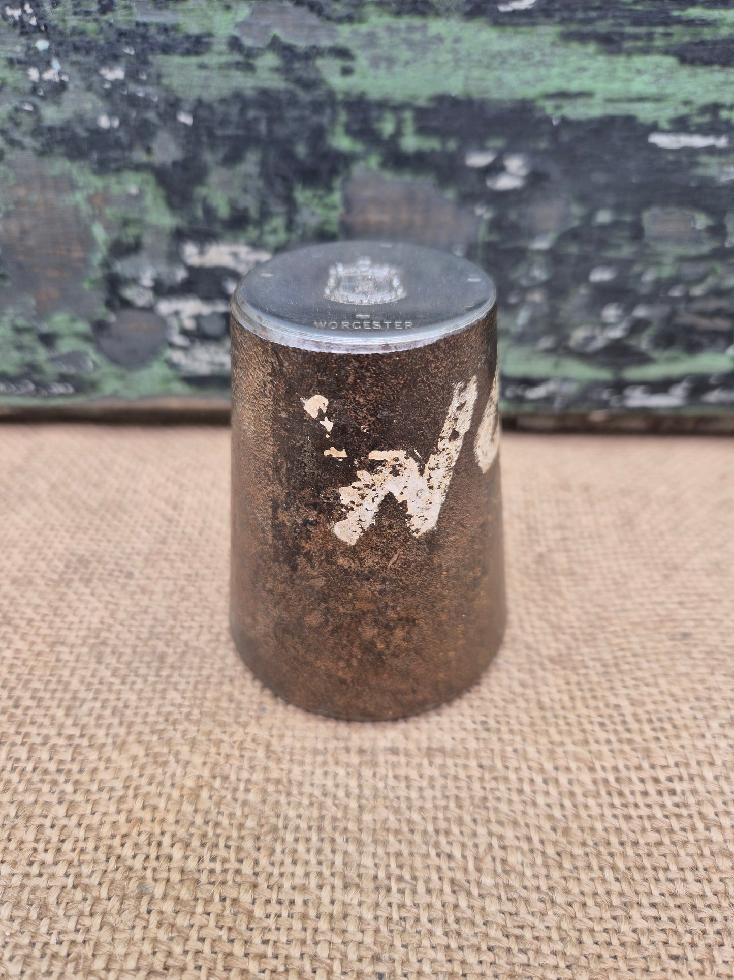 Vintage Steel Stamp - Silver Charm Making Die Stamp WORCESTER Industrial