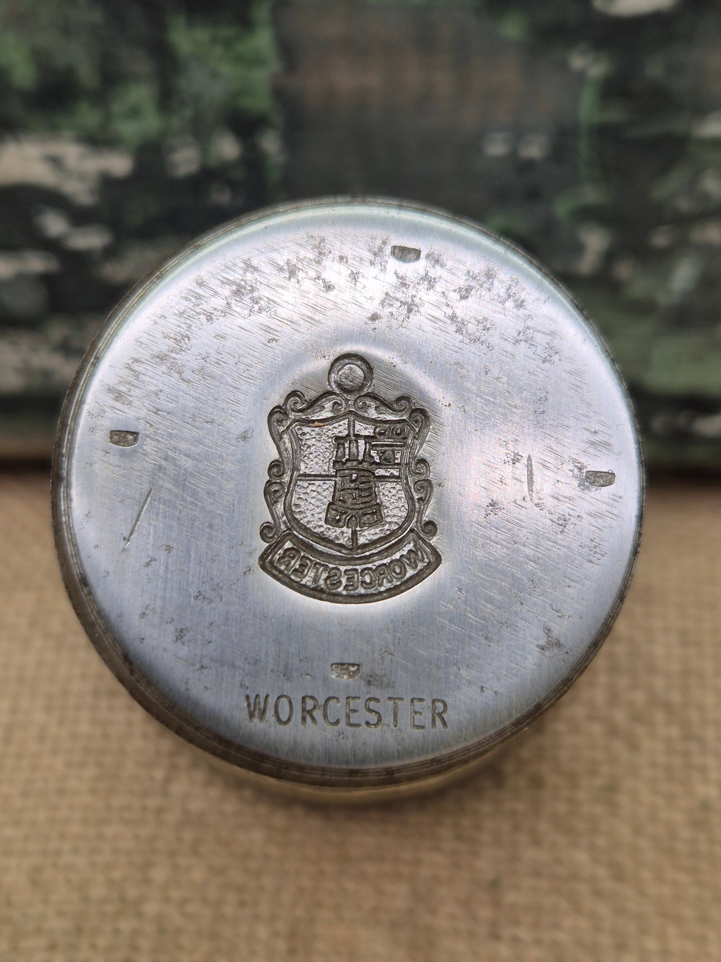 Vintage Steel Stamp - Silver Charm Making Die Stamp WORCESTER Industrial