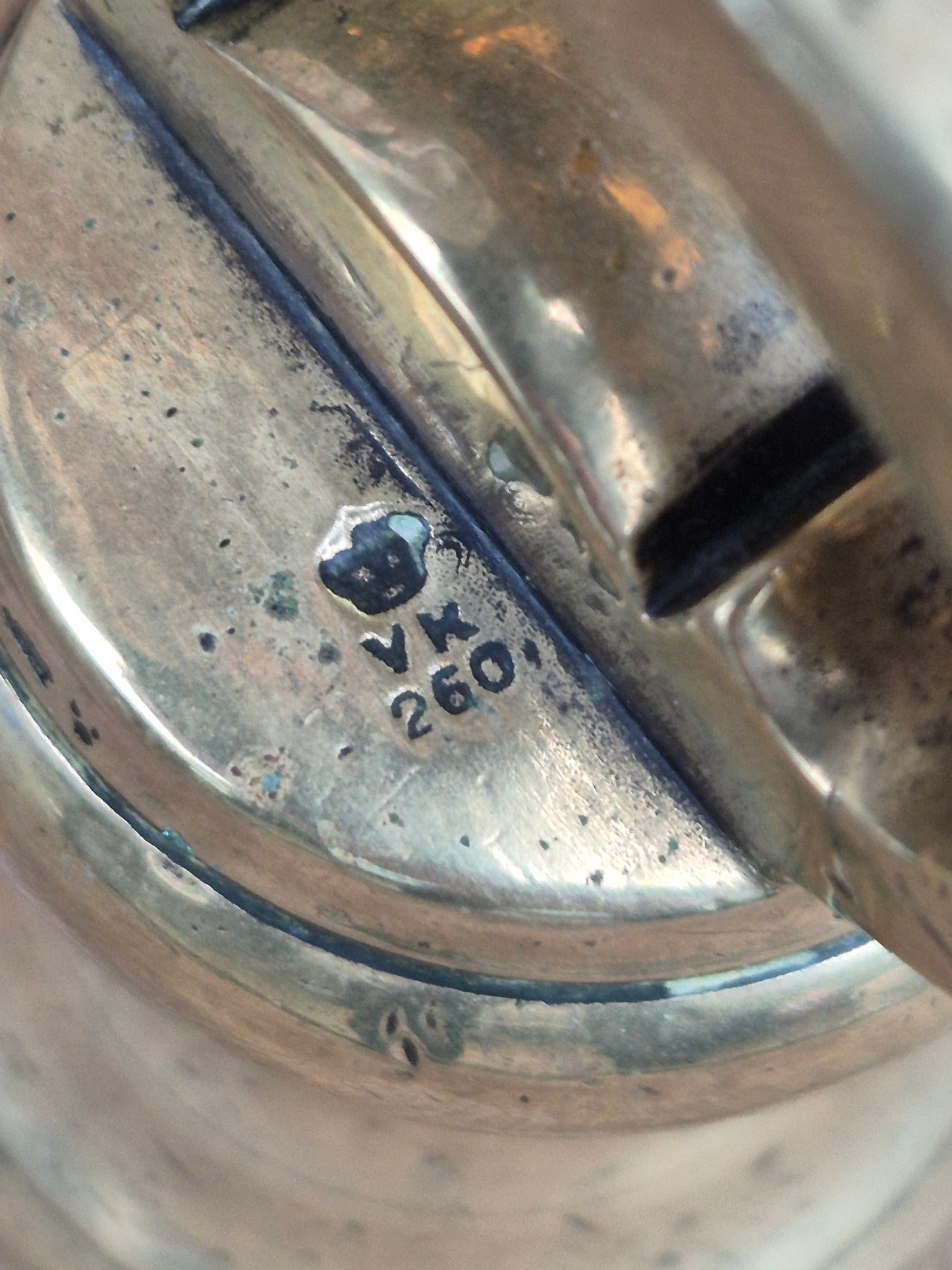 VICTORIAN Antique Brass 7 Lb Bell Weight Perfect Door Stop