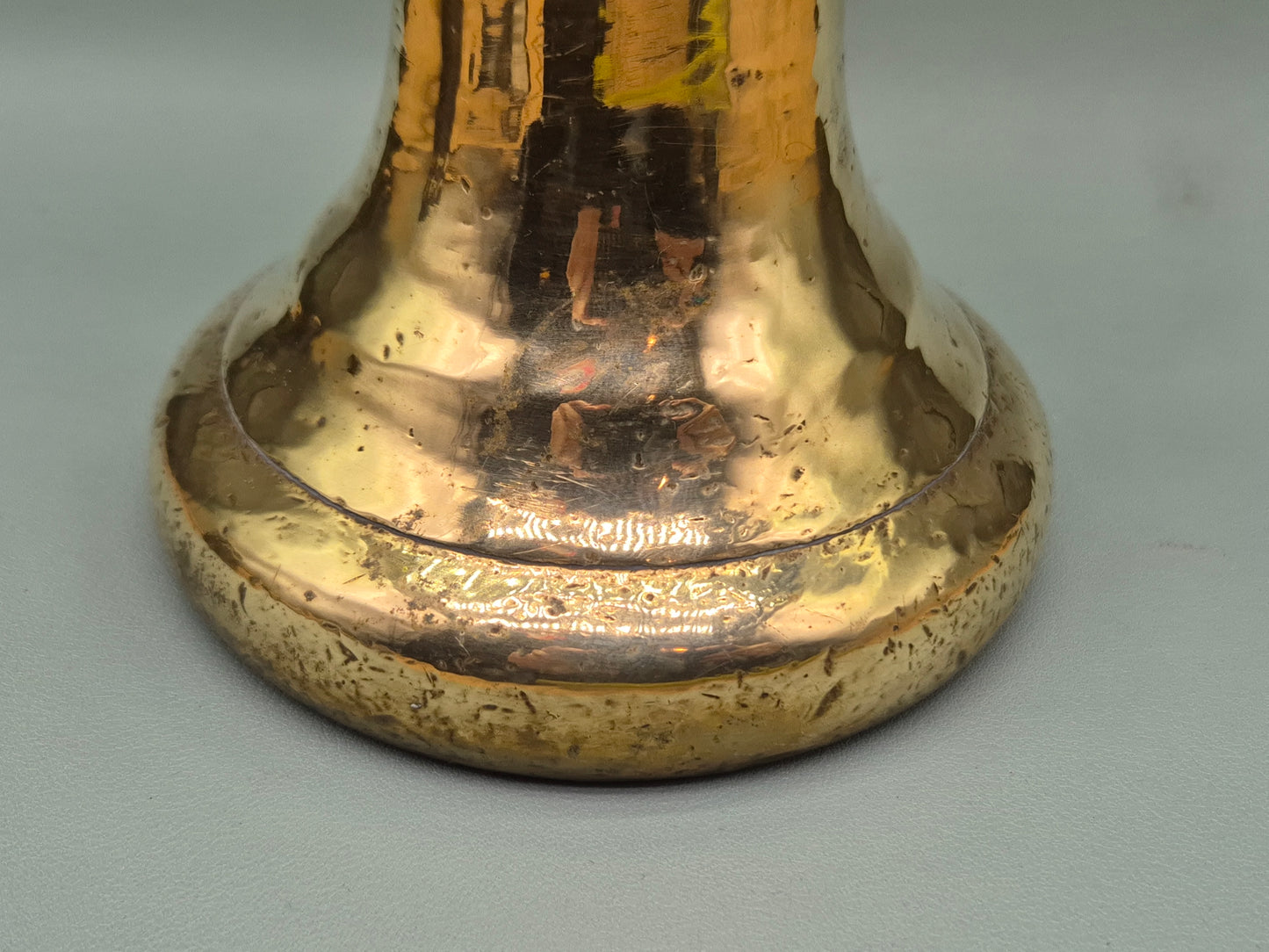 VICTORIAN Antique Brass 7 Lb Bell Weight Perfect Door Stop