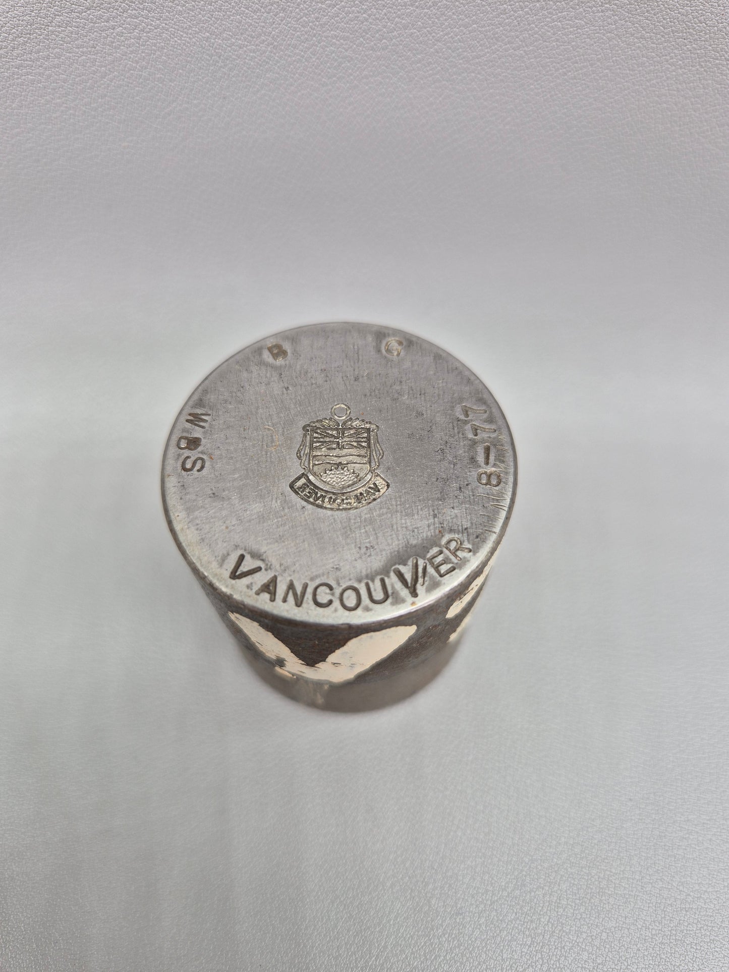 Vintage Silver Charm Making Die Stamp VANCOUVER Industrial