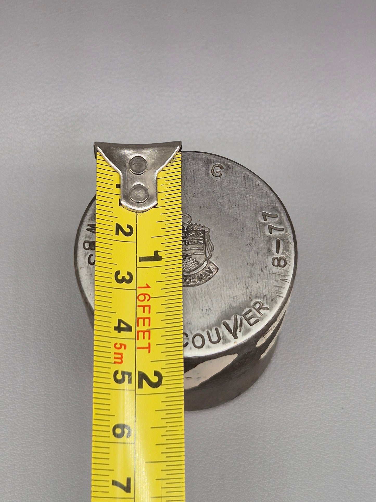 Vintage Silver Charm Making Die Stamp VANCOUVER Industrial