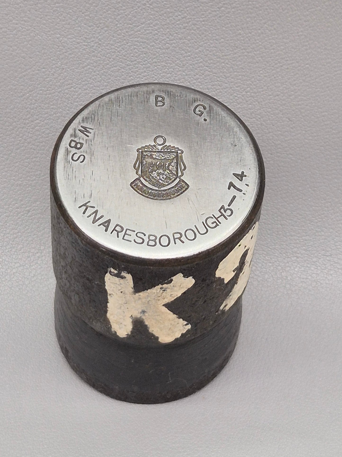 Vintage Steel Stamp - Silver Charm Making Die Stamp KNARESBOROUGH North Yorkshire Industrial