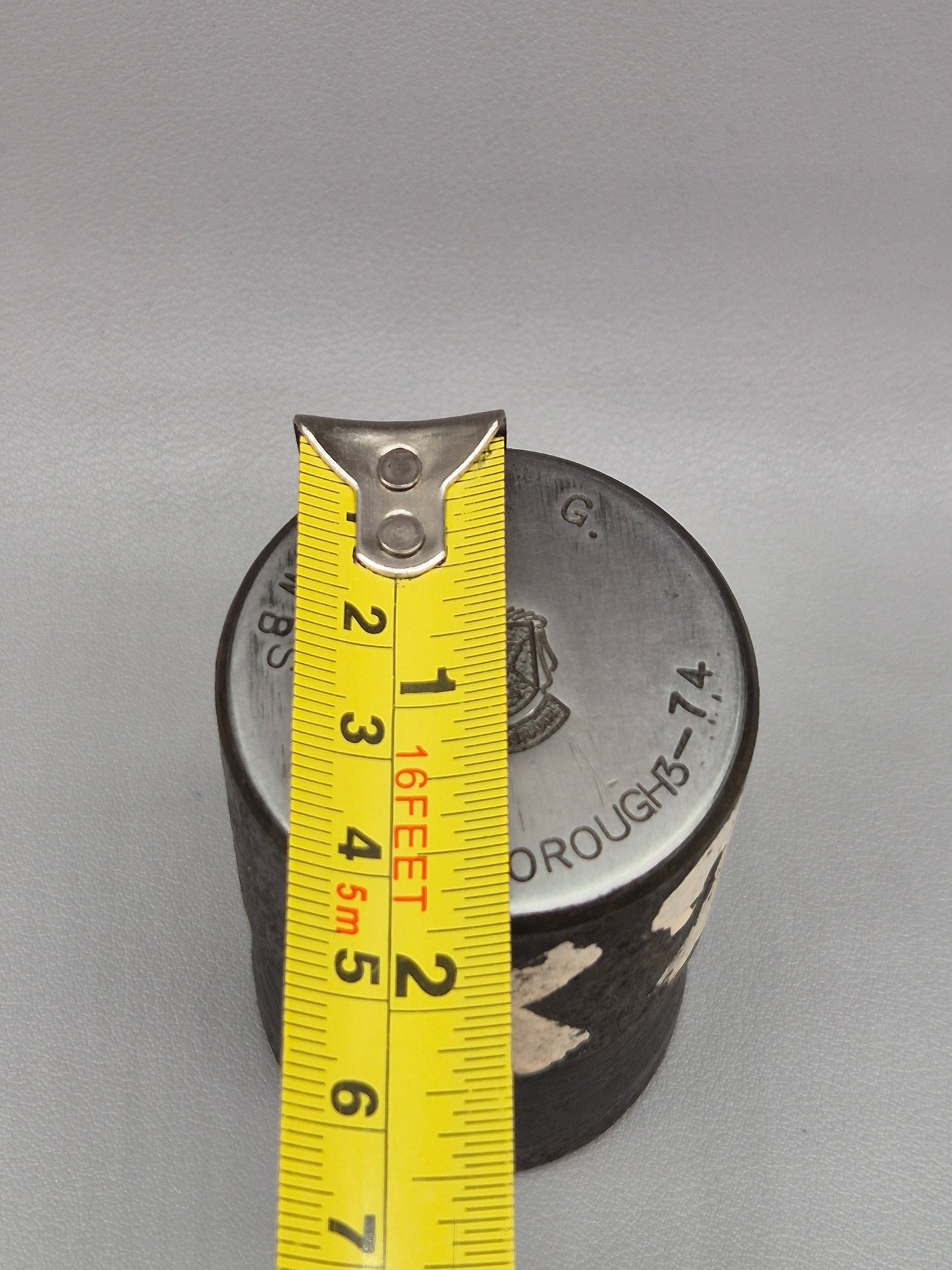 Vintage Steel Stamp - Silver Charm Making Die Stamp KNARESBOROUGH North Yorkshire Industrial