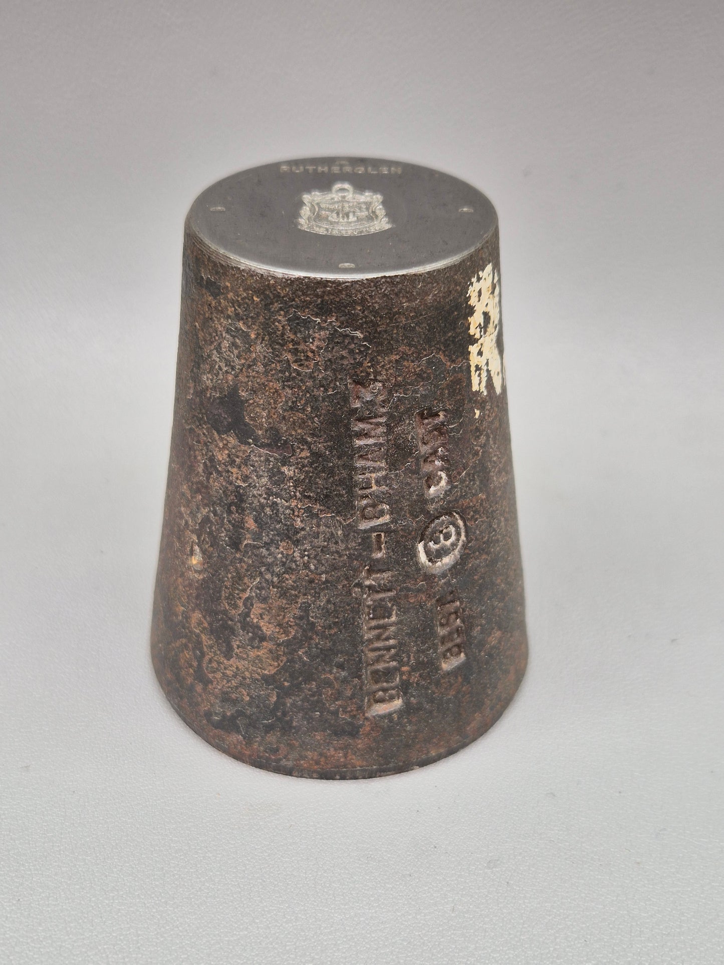 Vintage Steel Stamp - Silver Charm Making Die Stamp RUTHERGLEN Industrial