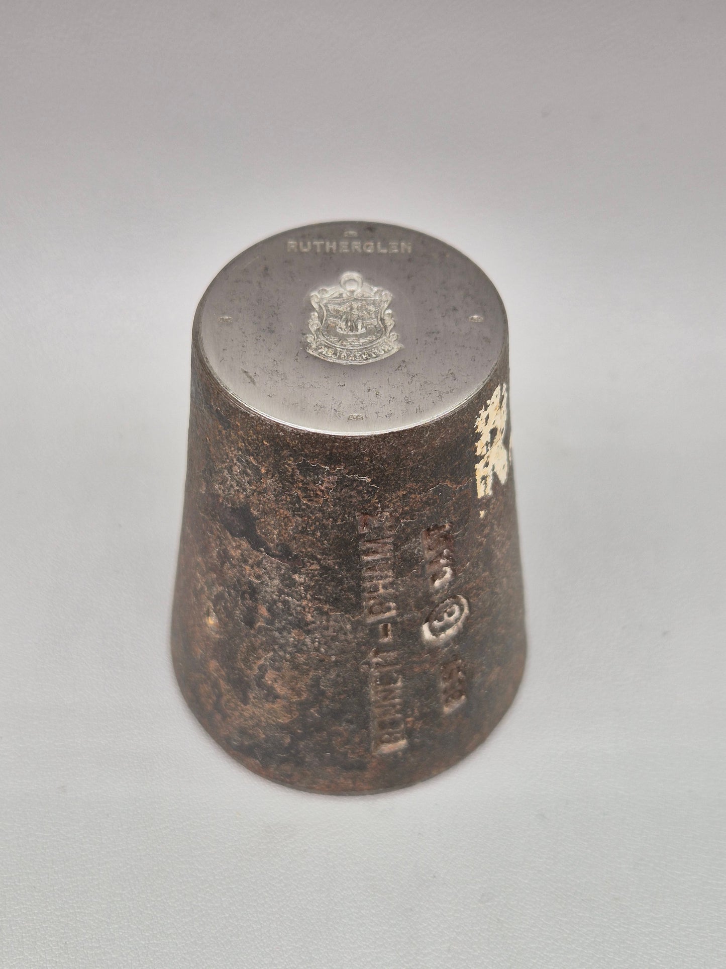Vintage Steel Stamp - Silver Charm Making Die Stamp RUTHERGLEN Industrial