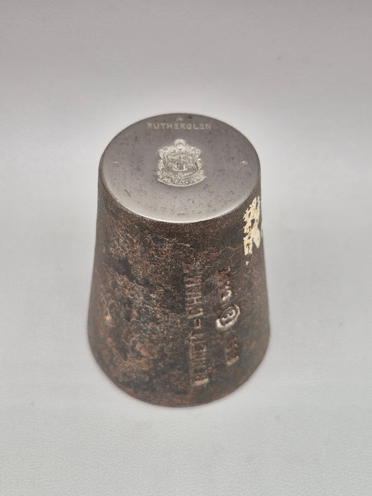 Vintage Steel Stamp - Silver Charm Making Die Stamp RUTHERGLEN Industrial