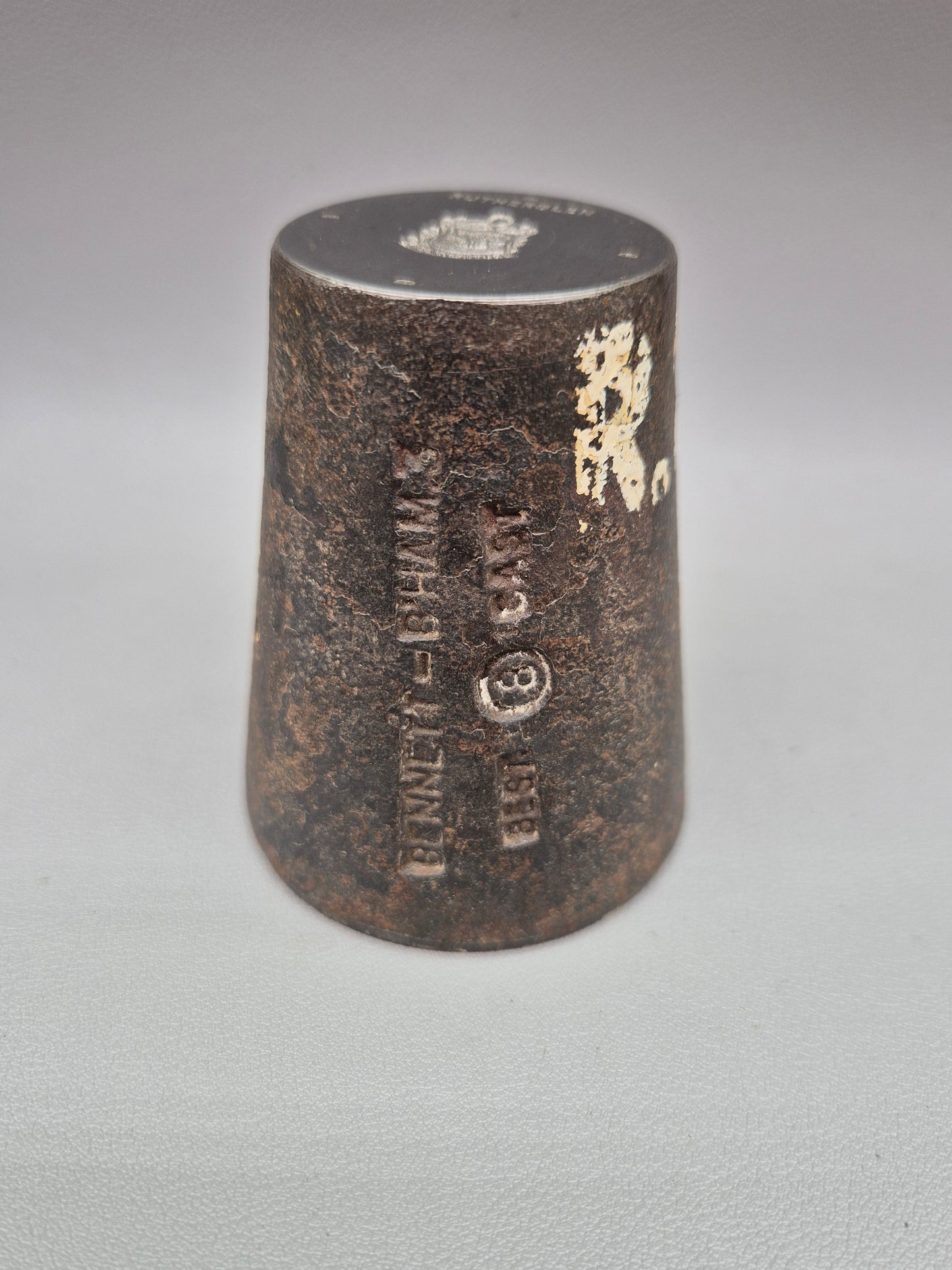 Vintage Steel Stamp - Silver Charm Making Die Stamp RUTHERGLEN Industrial