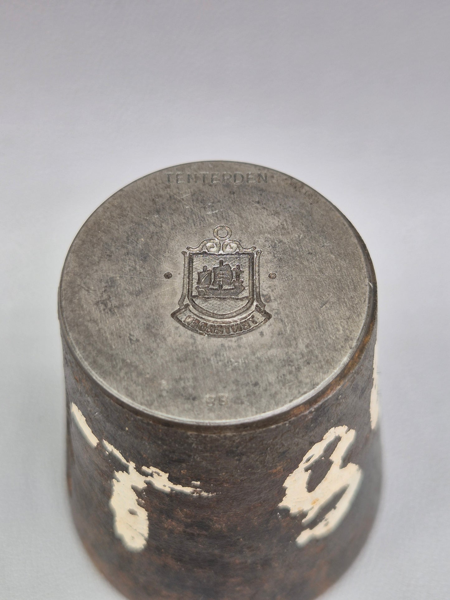 Vintage Steel Stamp - Silver Charm Making Die Stamp TENTERDEN Industrial