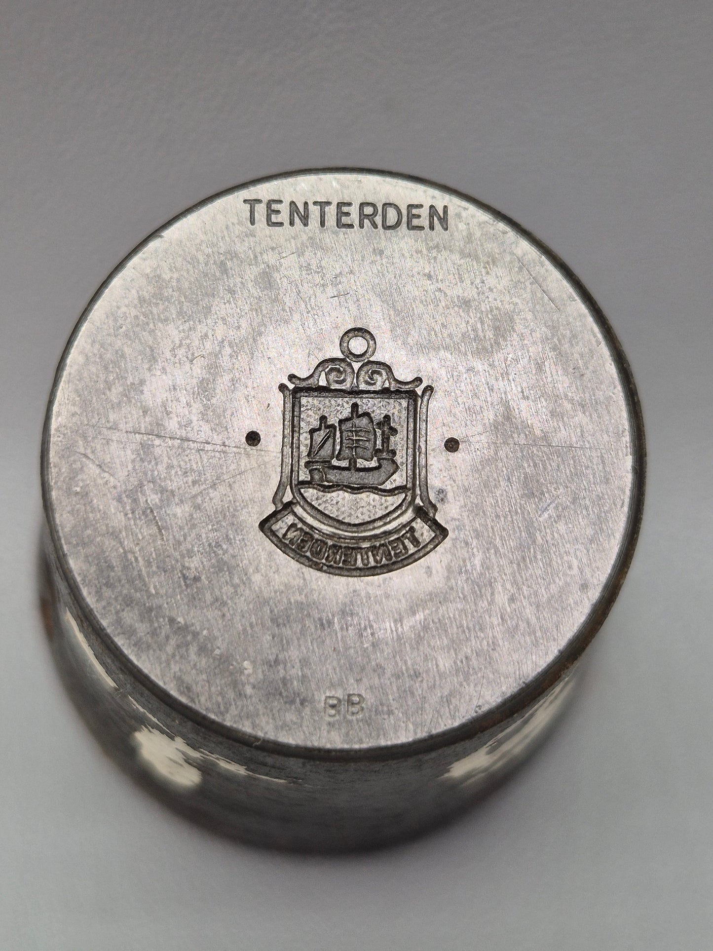 Vintage Steel Stamp - Silver Charm Making Die Stamp TENTERDEN Industrial