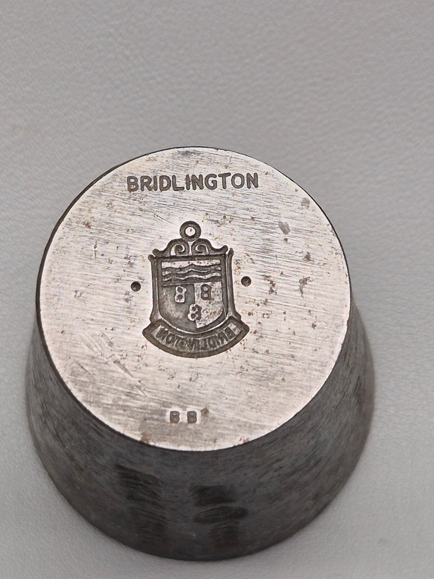 Vintage Steel Stamp - Silver Charm Making Die Stamp BRIDLINGTON Industrial. Price Includes Postage