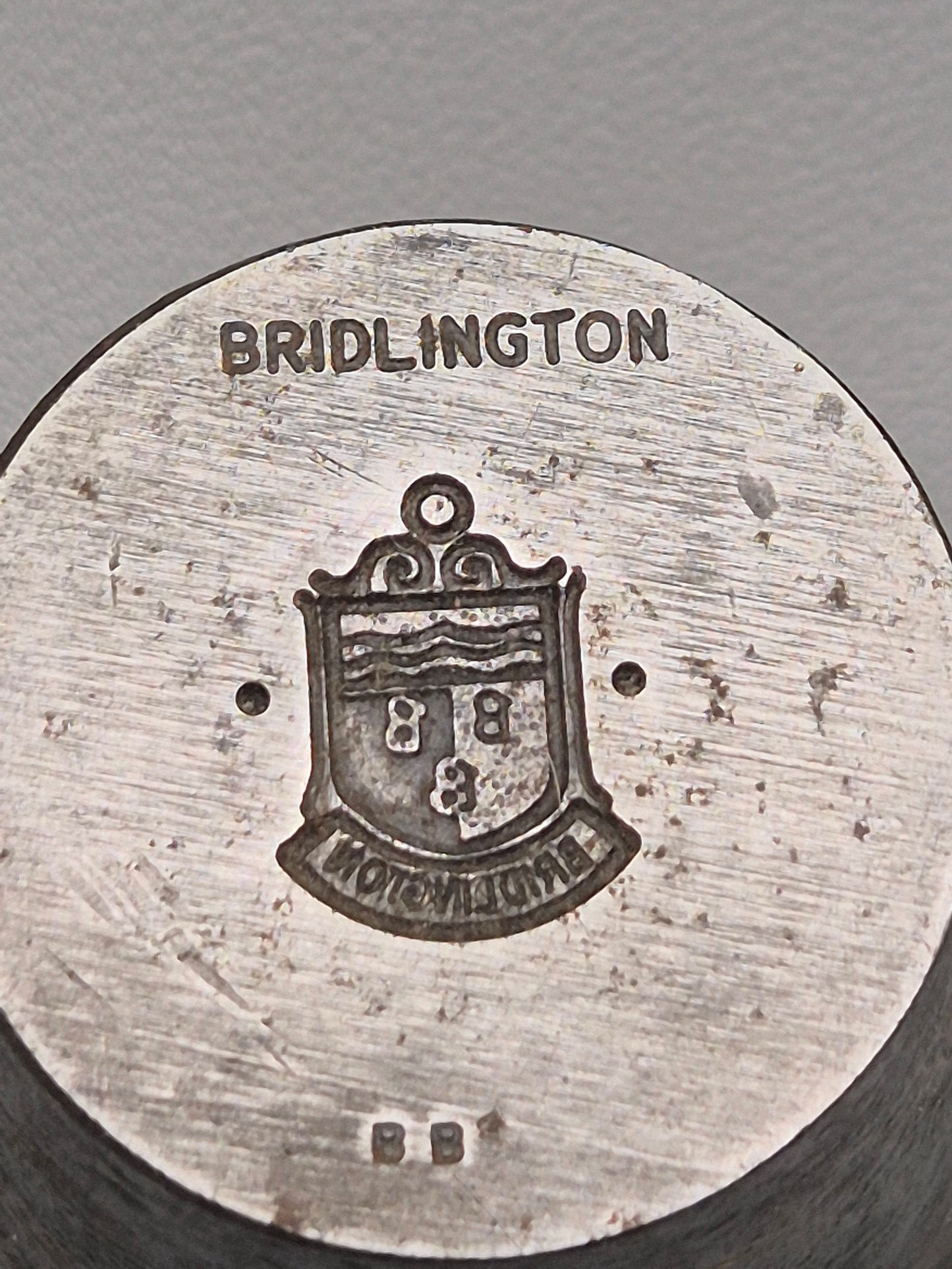 Vintage Steel Stamp - Silver Charm Making Die Stamp BRIDLINGTON Industrial. Price Includes Postage