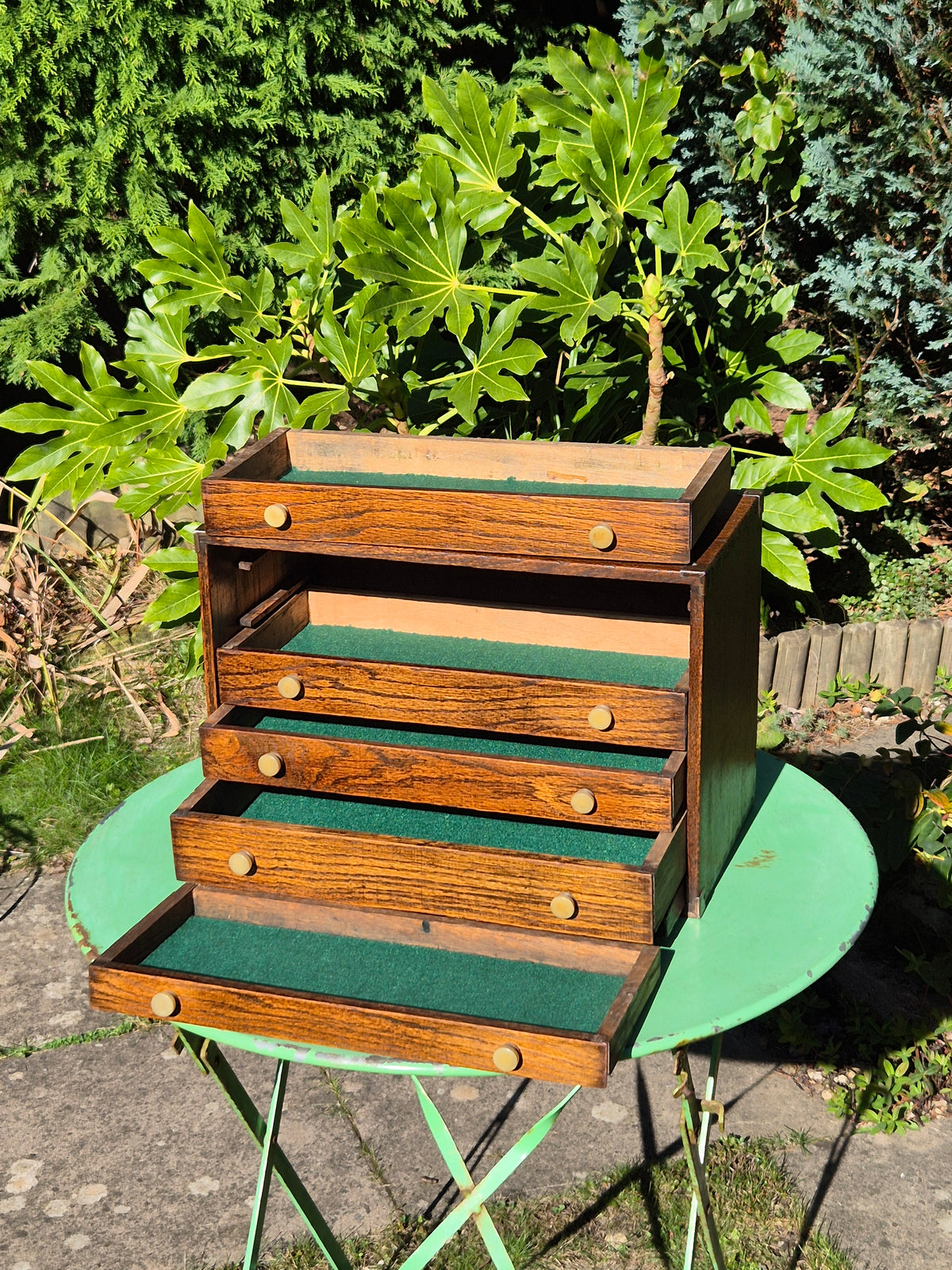 Vintage Engineers Cabinet Tool Chest 5 Drawers Tool Cabinet