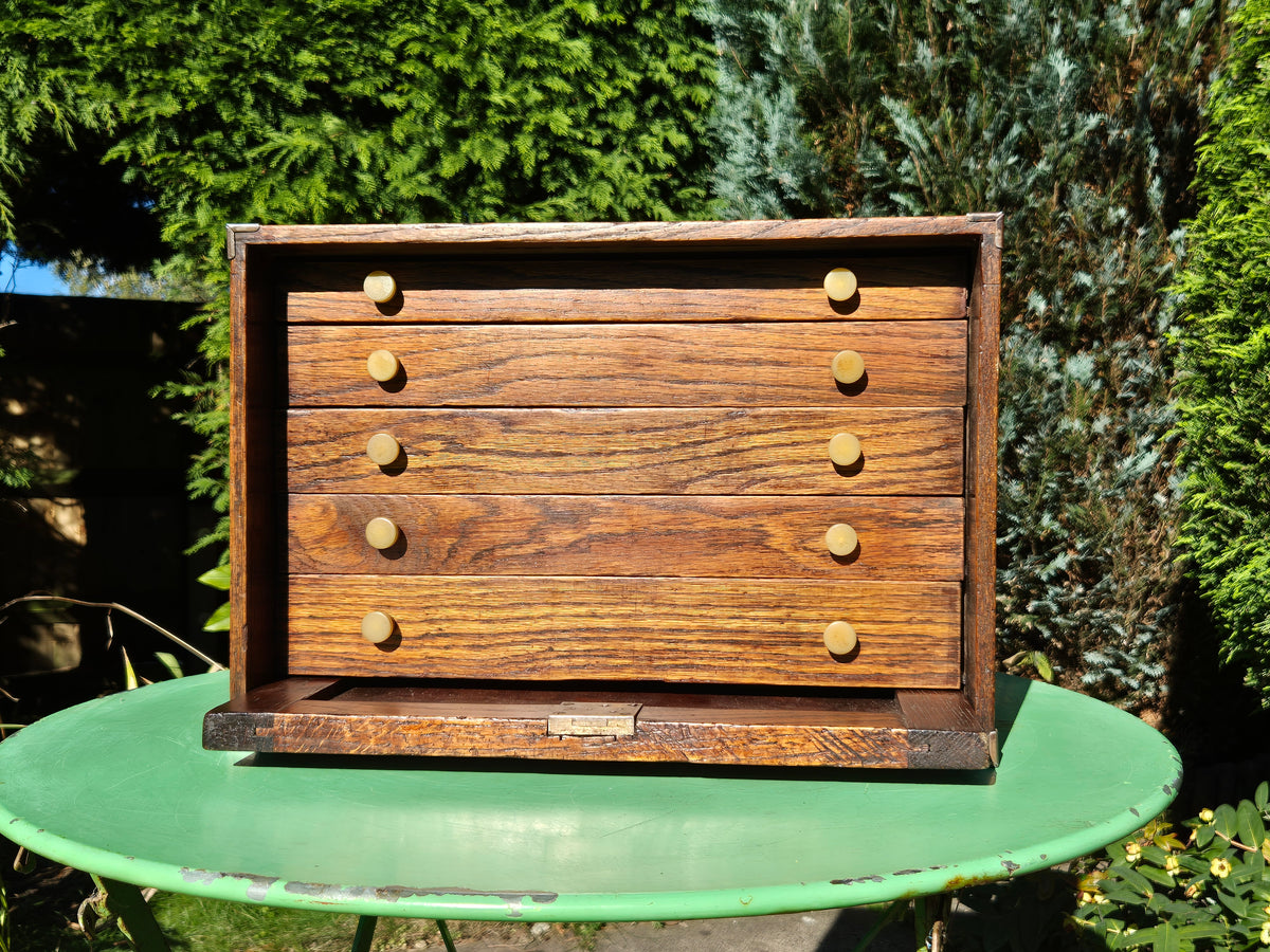 Vintage Engineers Cabinet Tool Chest 5 Drawers Tool Cabinet