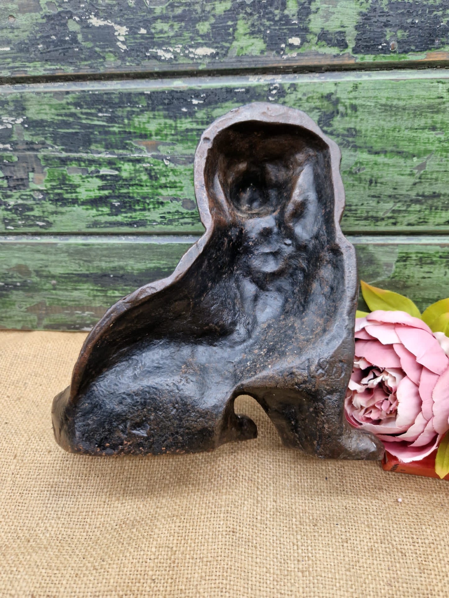 Victorian Heavy Cast Iron Spaniel Doorstop