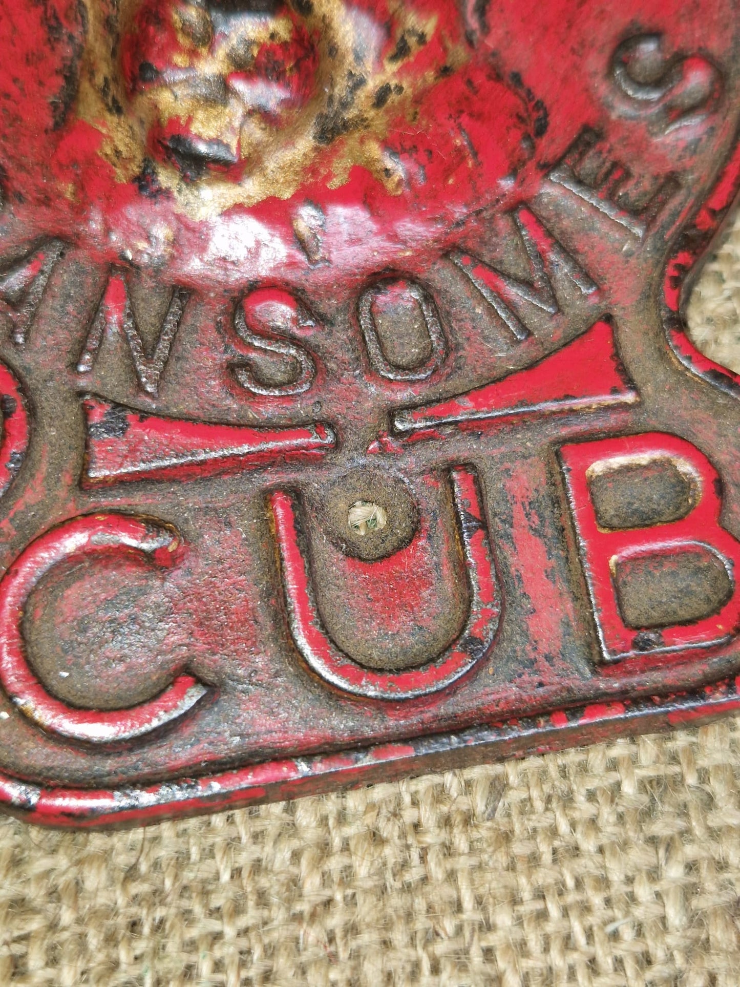 Vintage Antique Ransomes Cub Lawn Mower Cast Badge