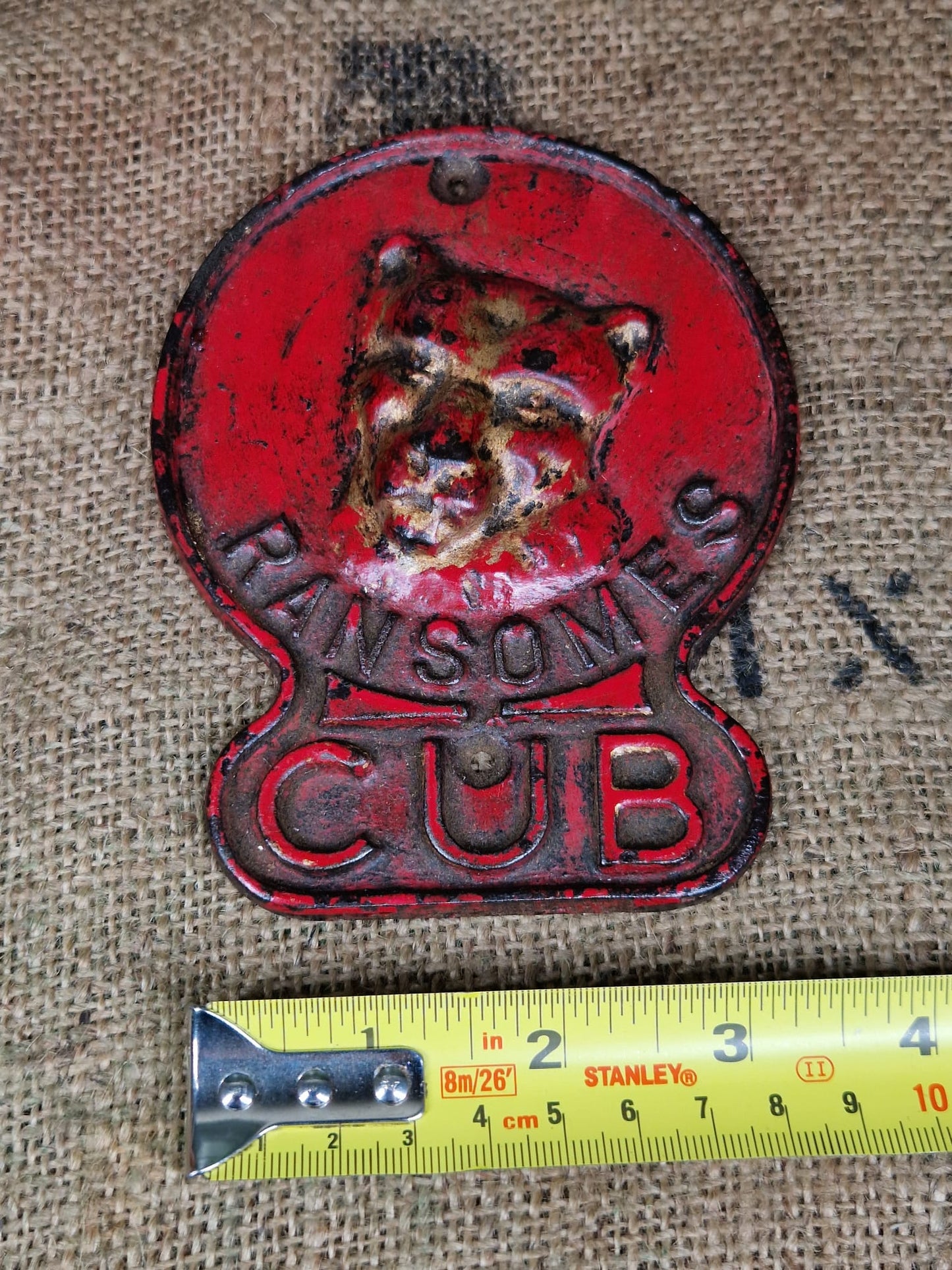 Vintage Antique Ransomes Cub Lawn Mower Cast Badge