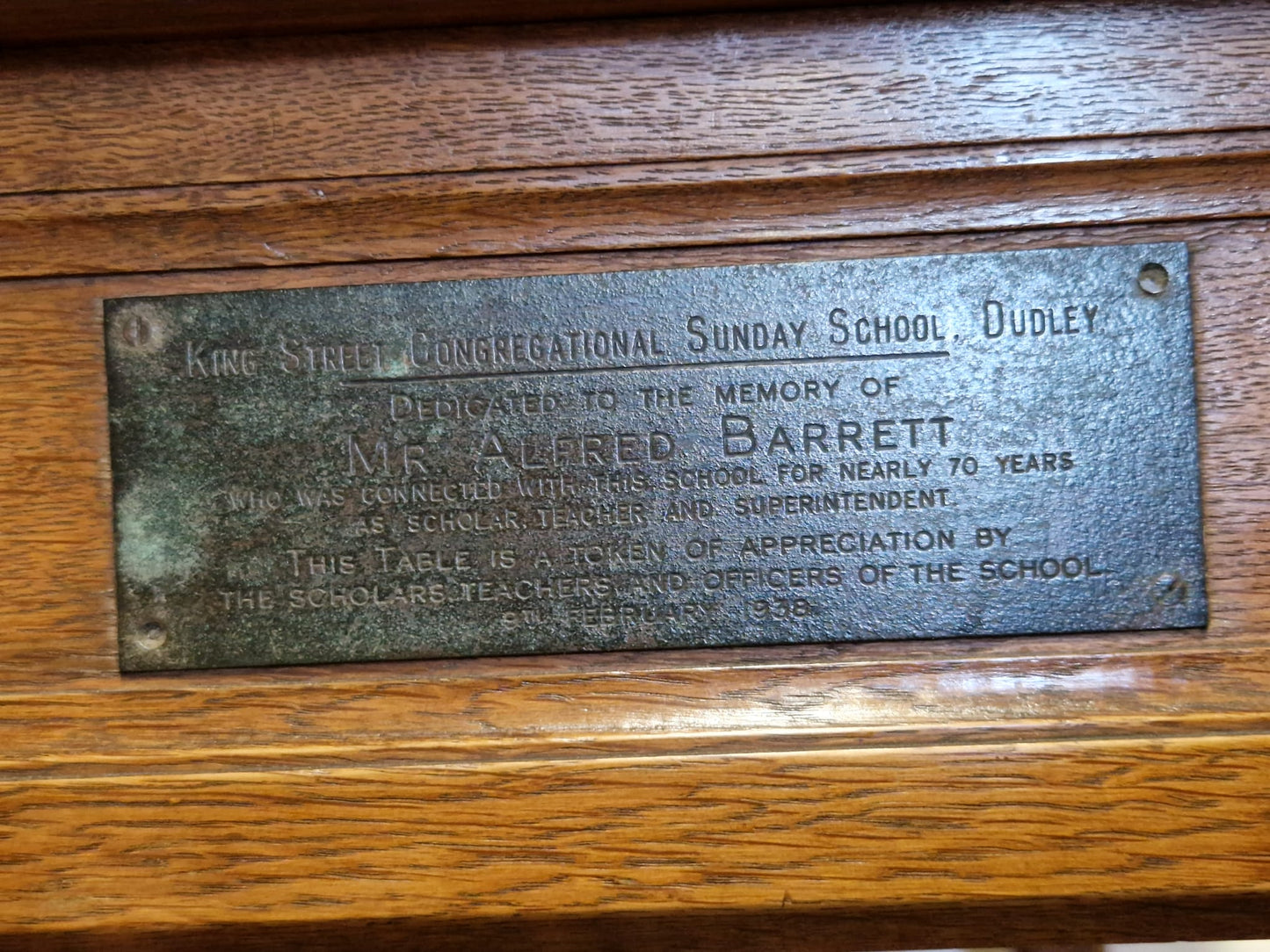 Vintage Solid Oak Refectory Table