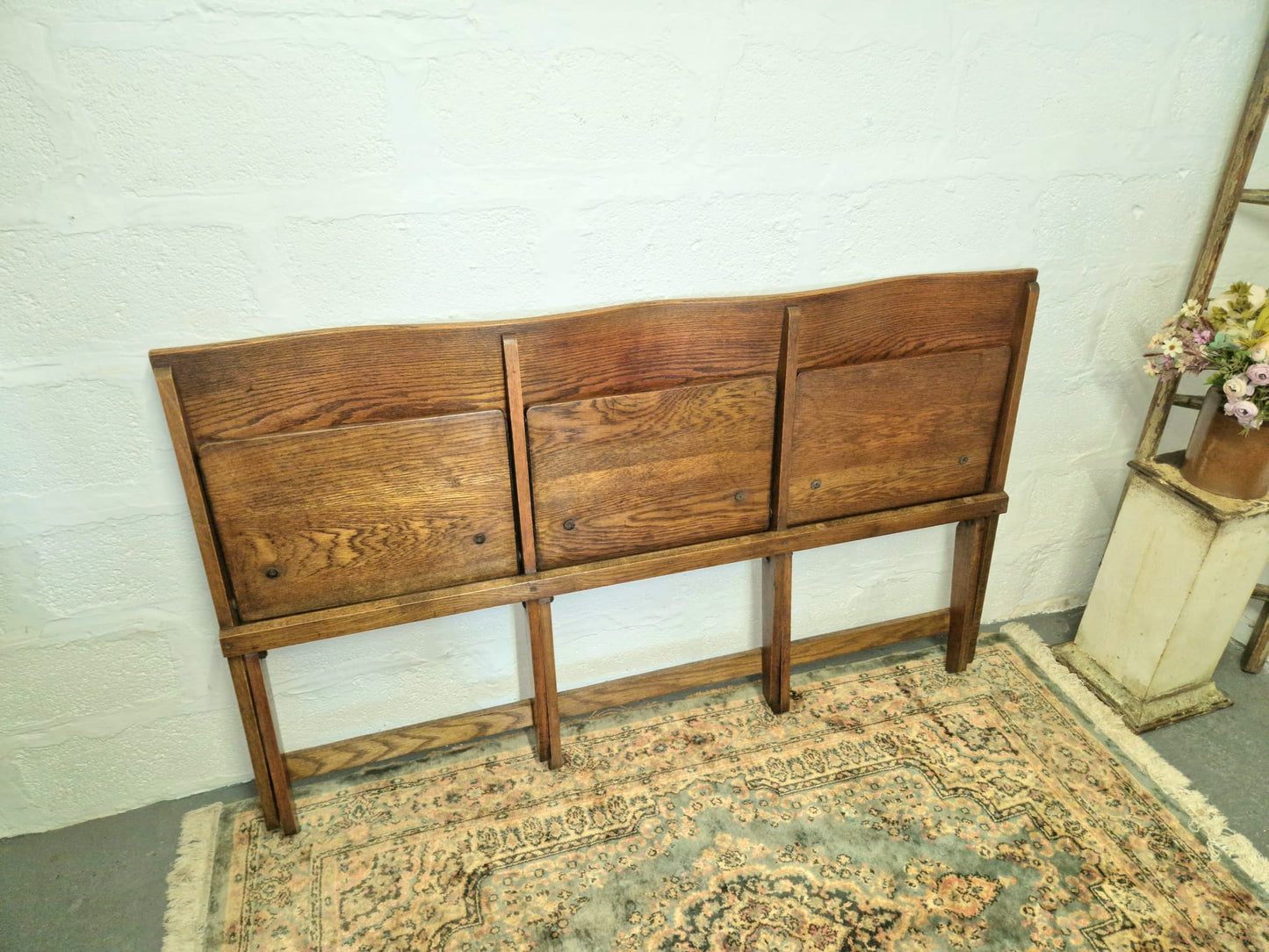 Vintage 1930s 3 Seater Folding Chairs