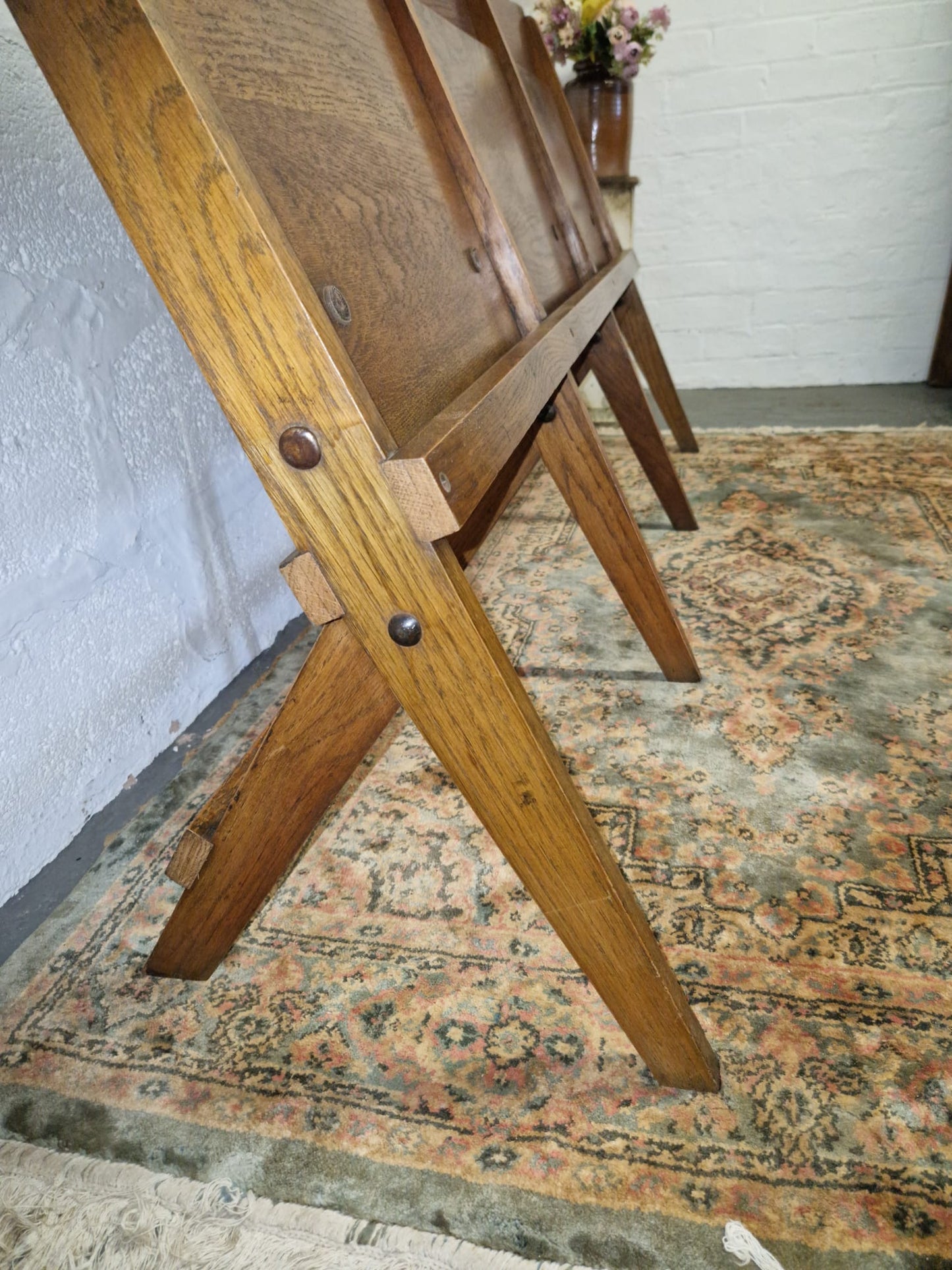 Vintage 1930s 3 Seater Folding Chairs