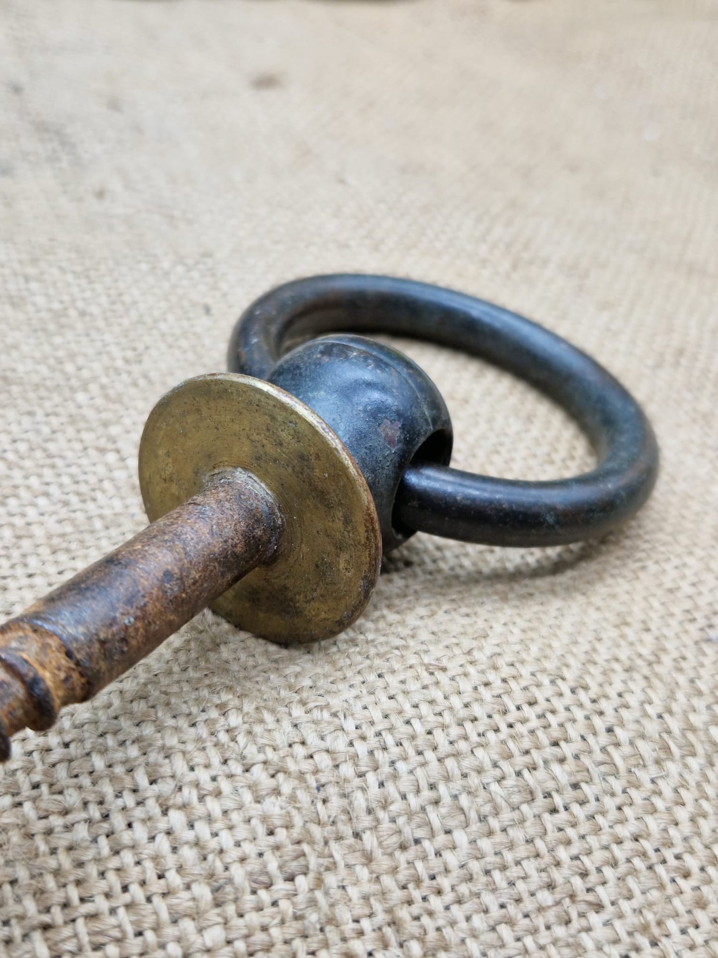 Victorian Brass Equestrian Stable Horse Tethering Ring