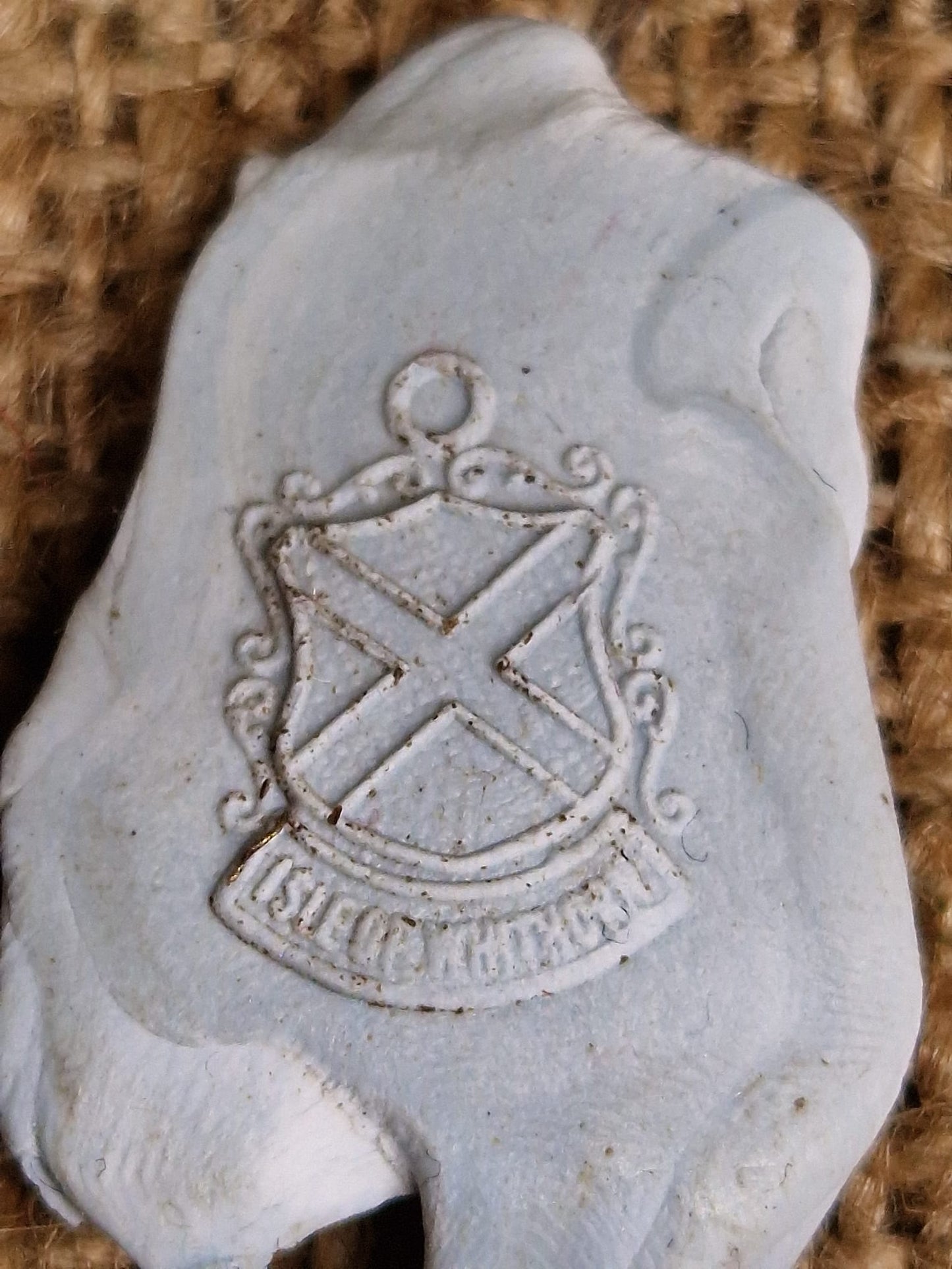 Vintage Silver Charm ISLE OF WHITHORN Scotland Metal Die Stamp Making Industrial