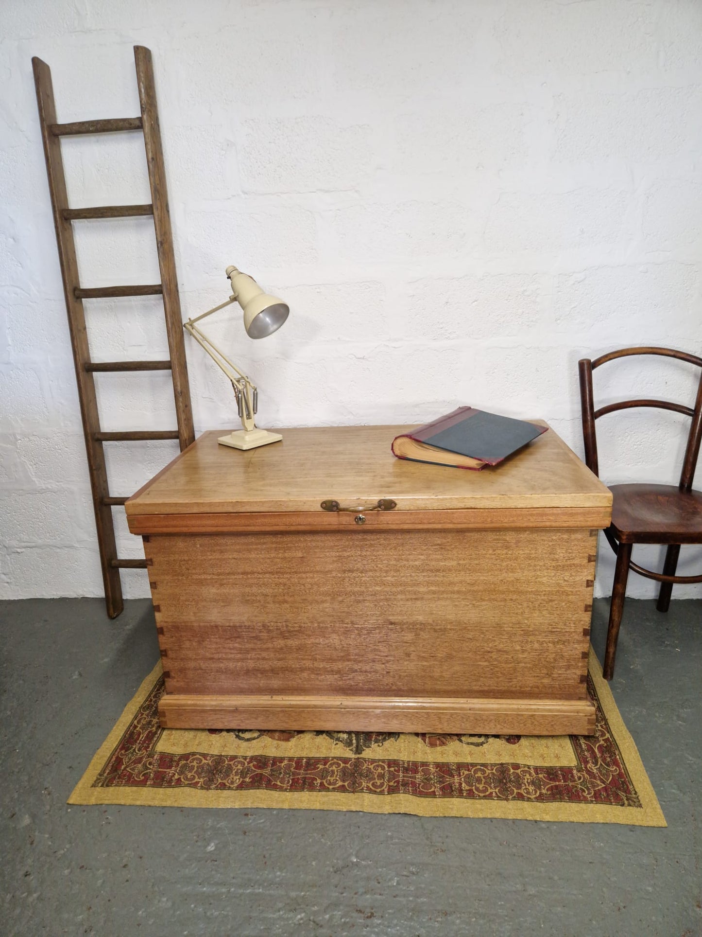 Vintage Large Blanket Storage Box