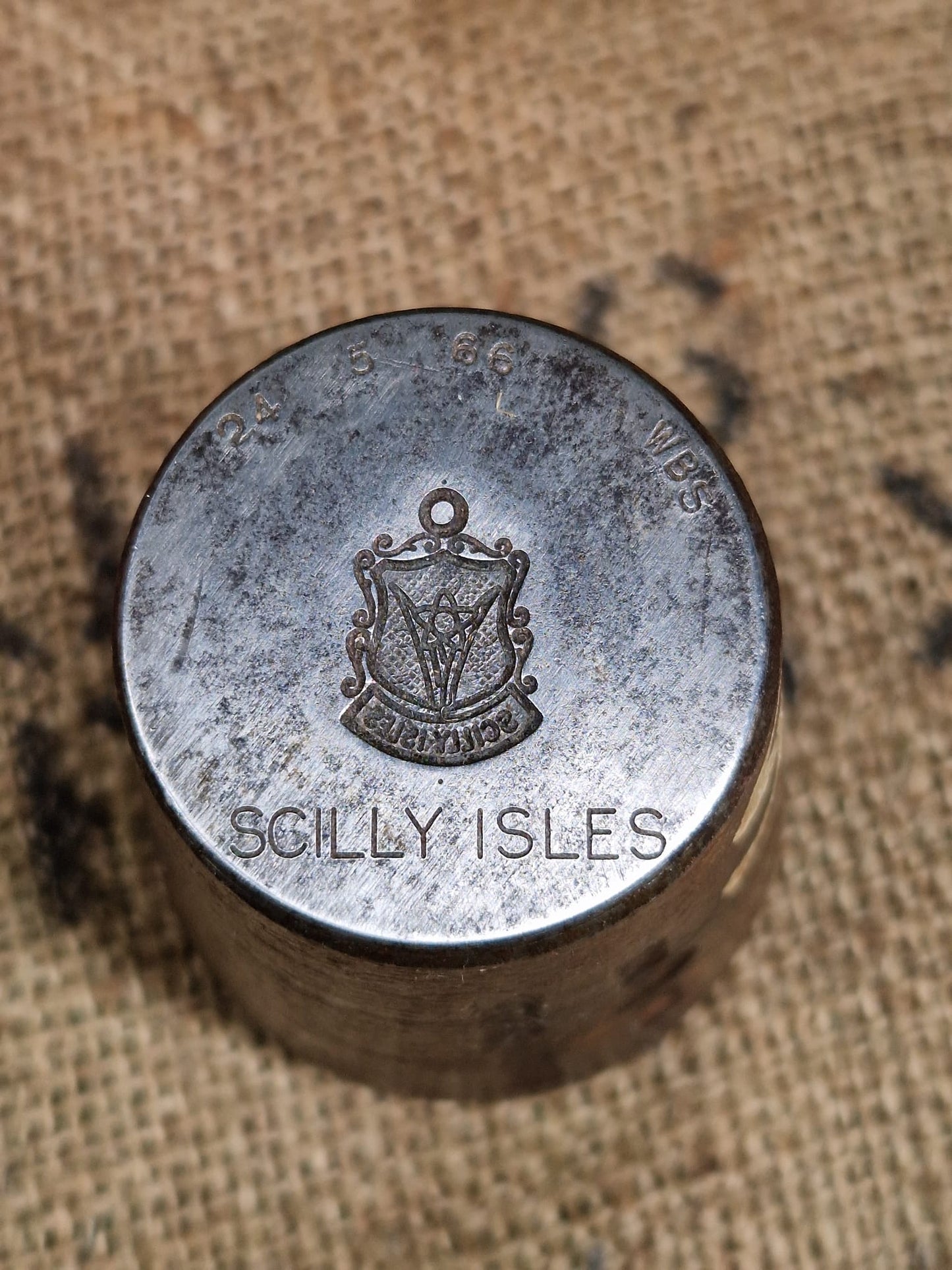 Vintage Silver Charm SCILLY ISLES Metal Die Stamp Making Industrial