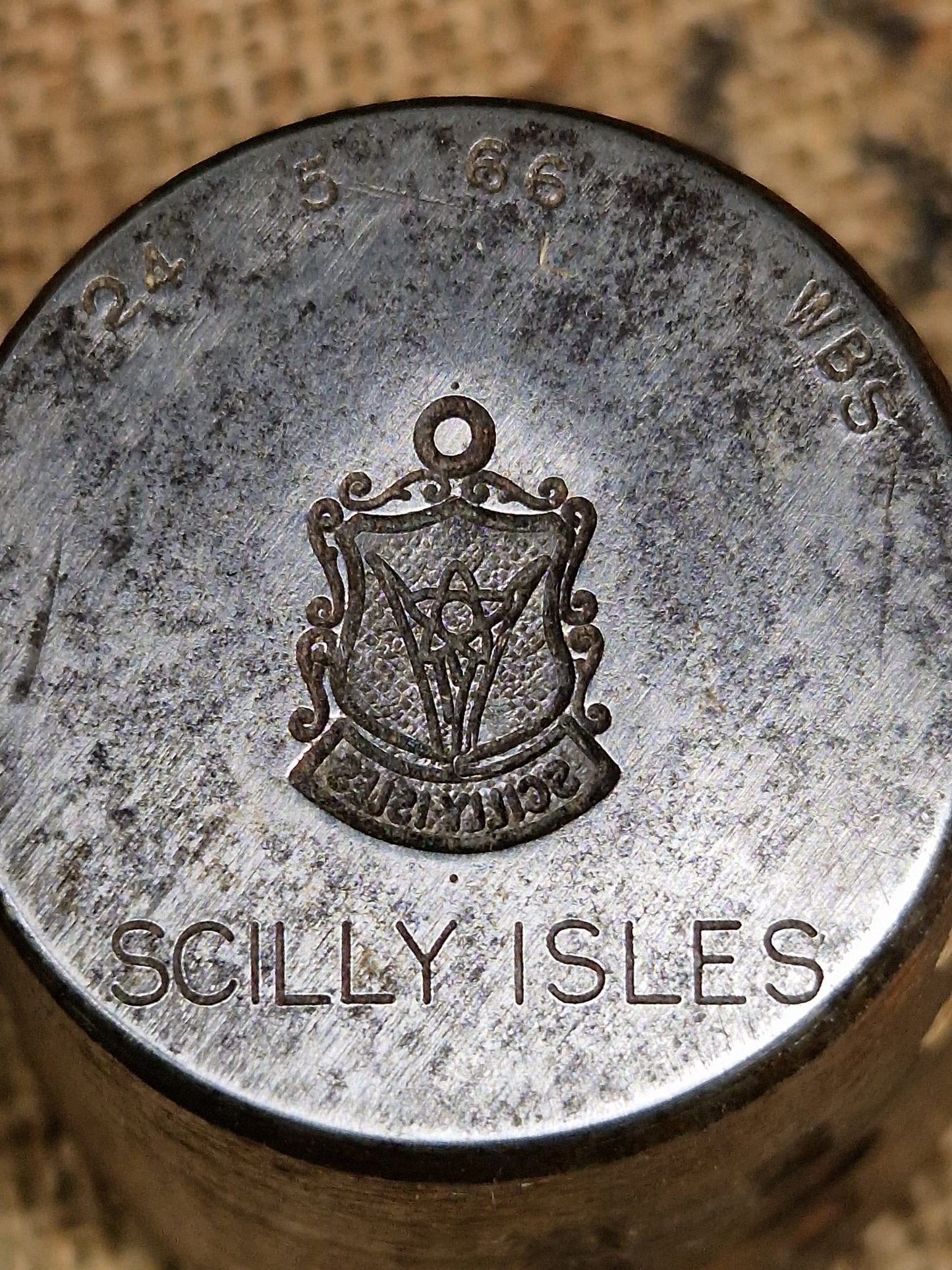 Vintage Silver Charm SCILLY ISLES Metal Die Stamp Making Industrial