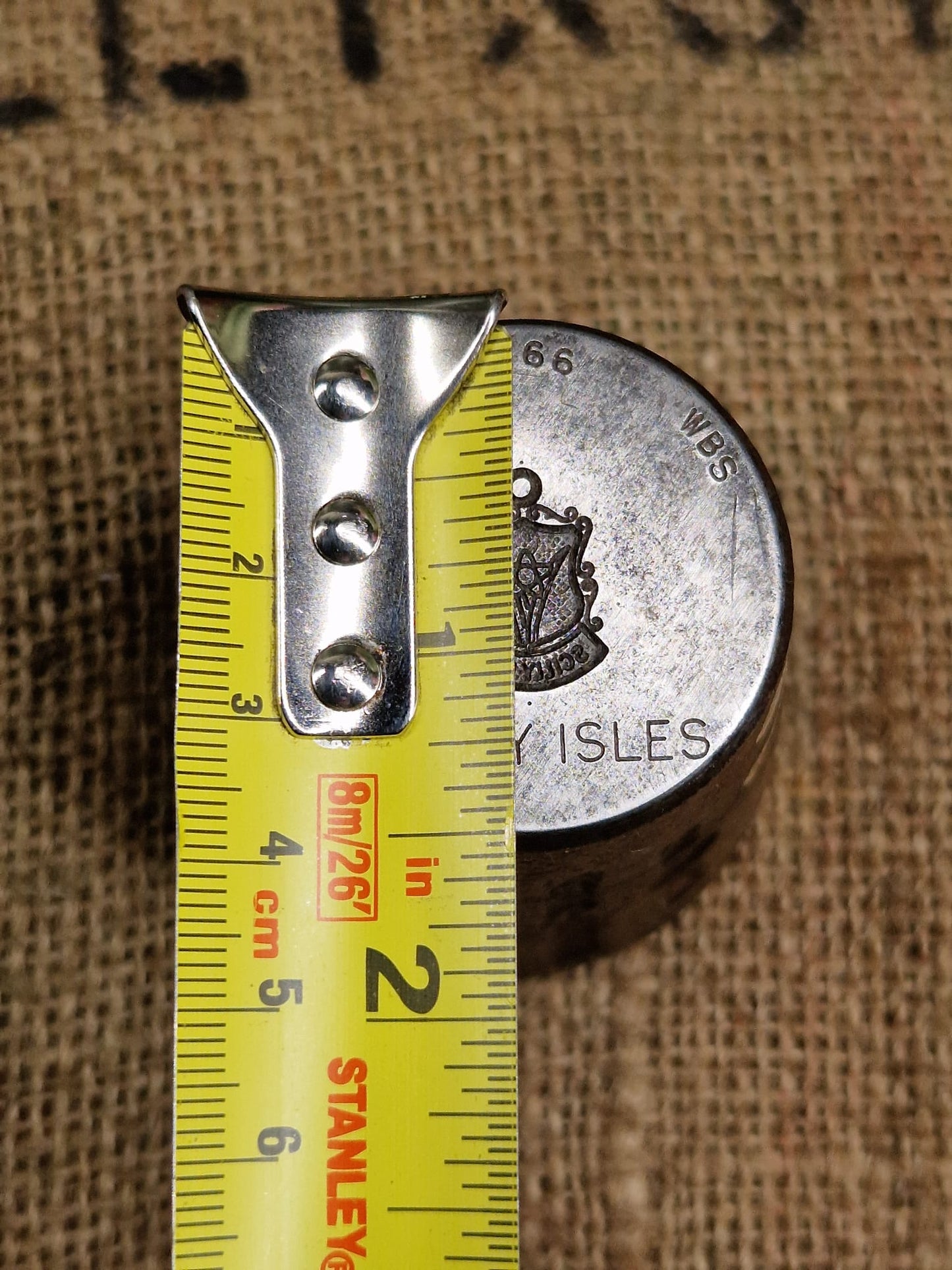 Vintage Silver Charm SCILLY ISLES Metal Die Stamp Making Industrial