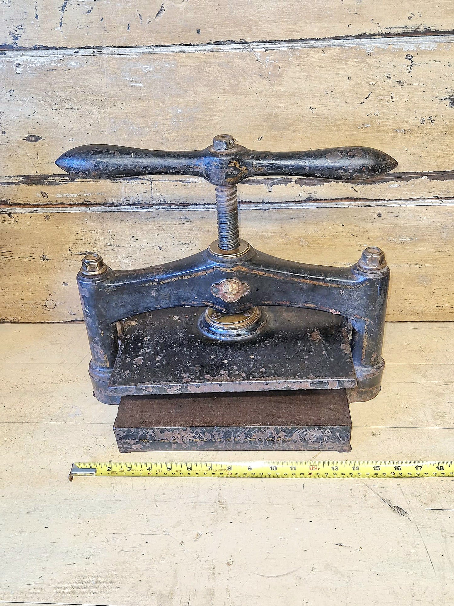 Antique Book Binding Press Flower Press