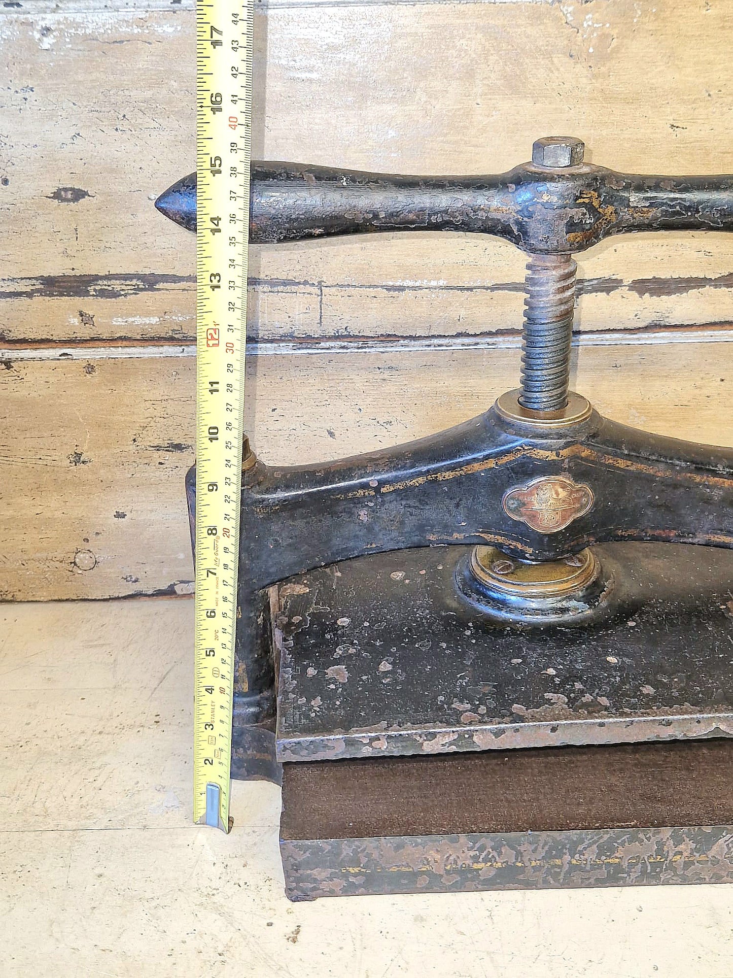 Antique Book Binding Press Flower Press