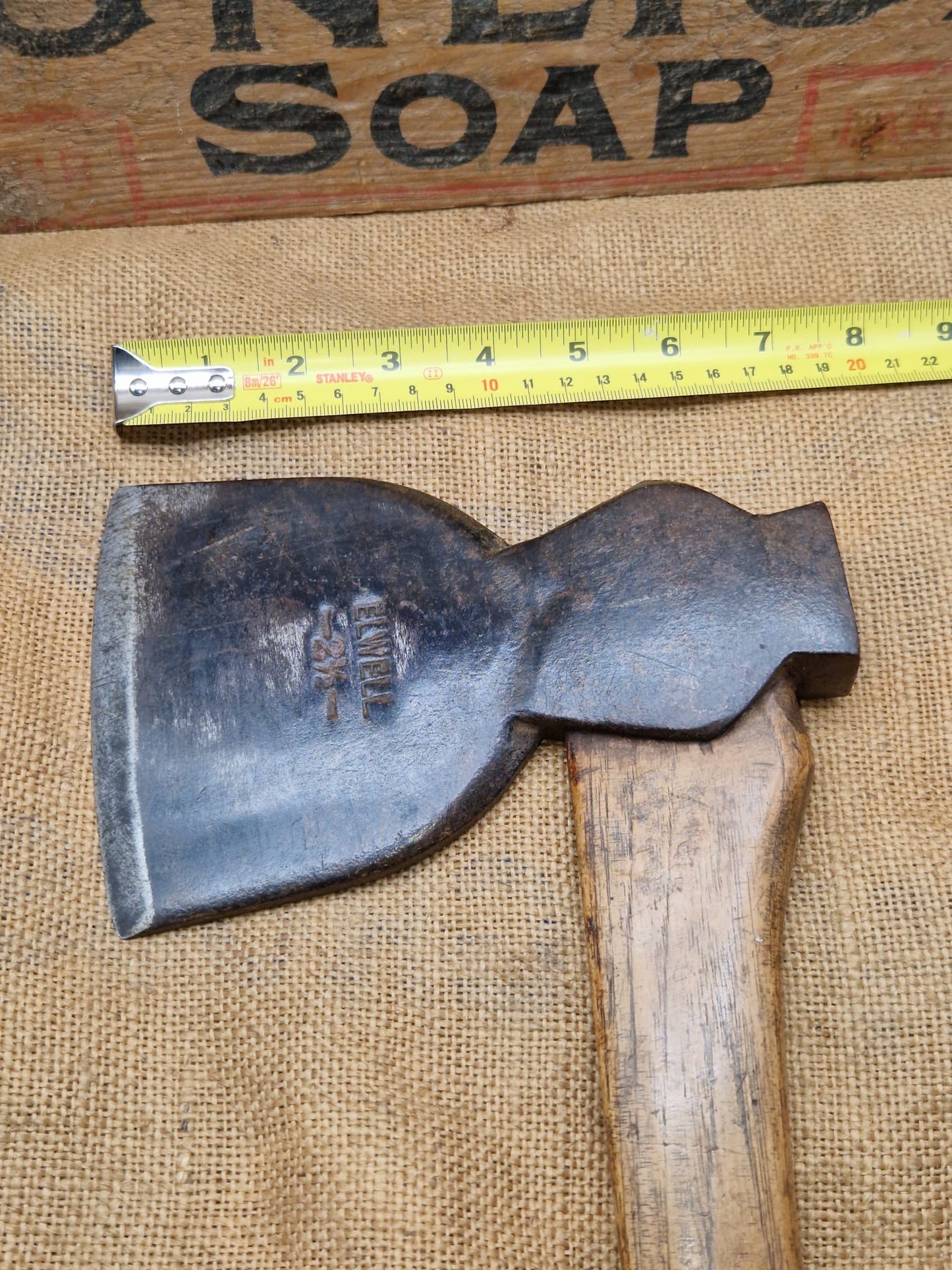 Vintage Elwell 2 1/2 Axe Old Tools