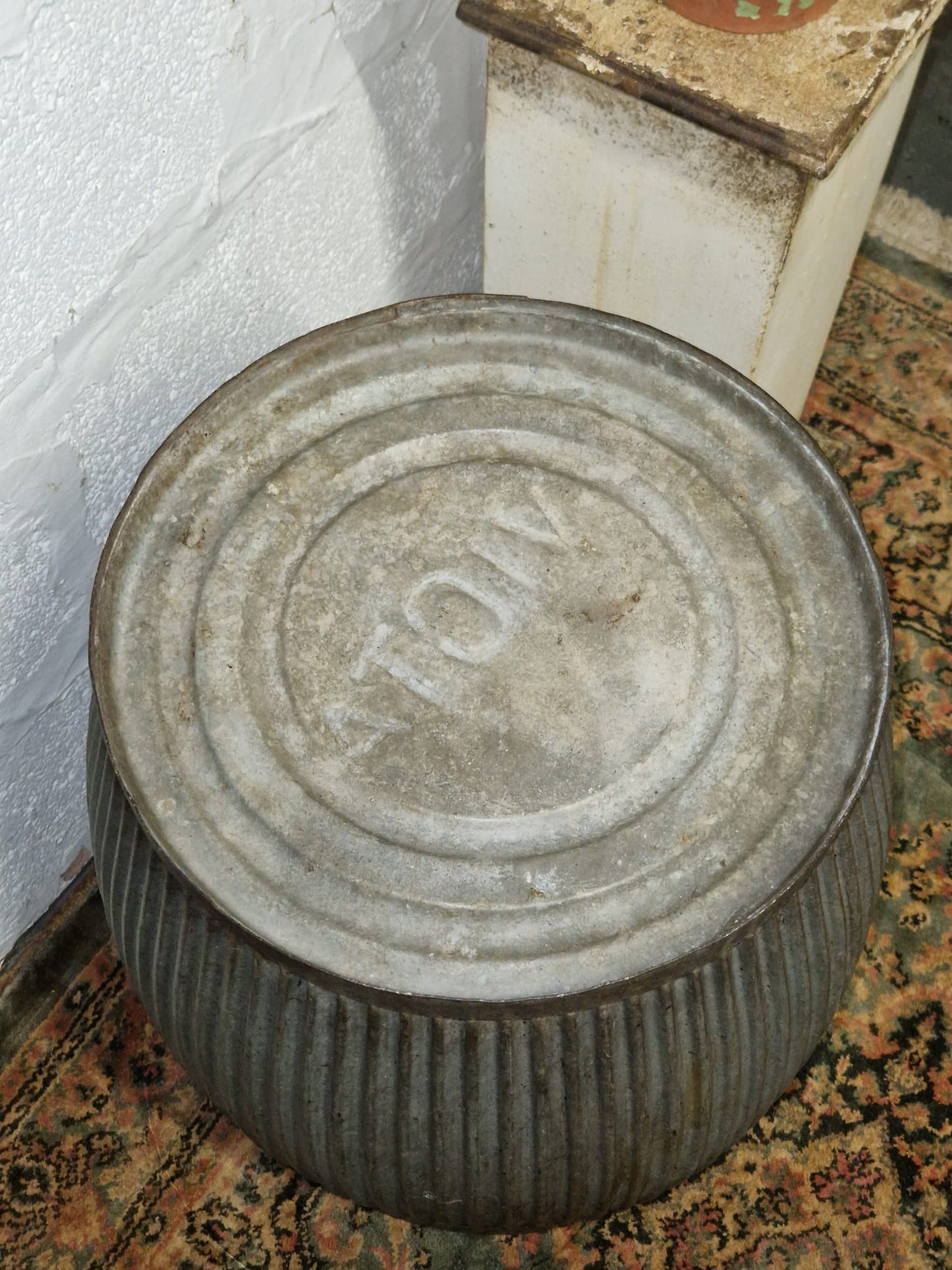 Vintage Victa Galvanised Dolly Tub