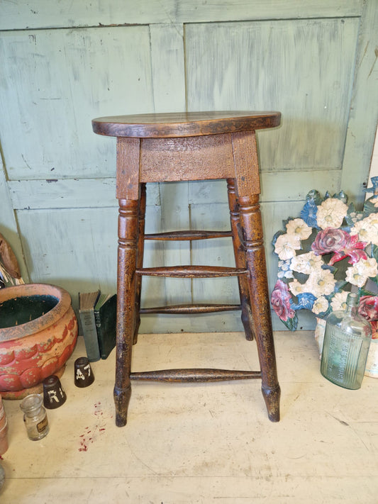 Vintage G. W. R Great Western Railway Signal Box Stool Tall Stool