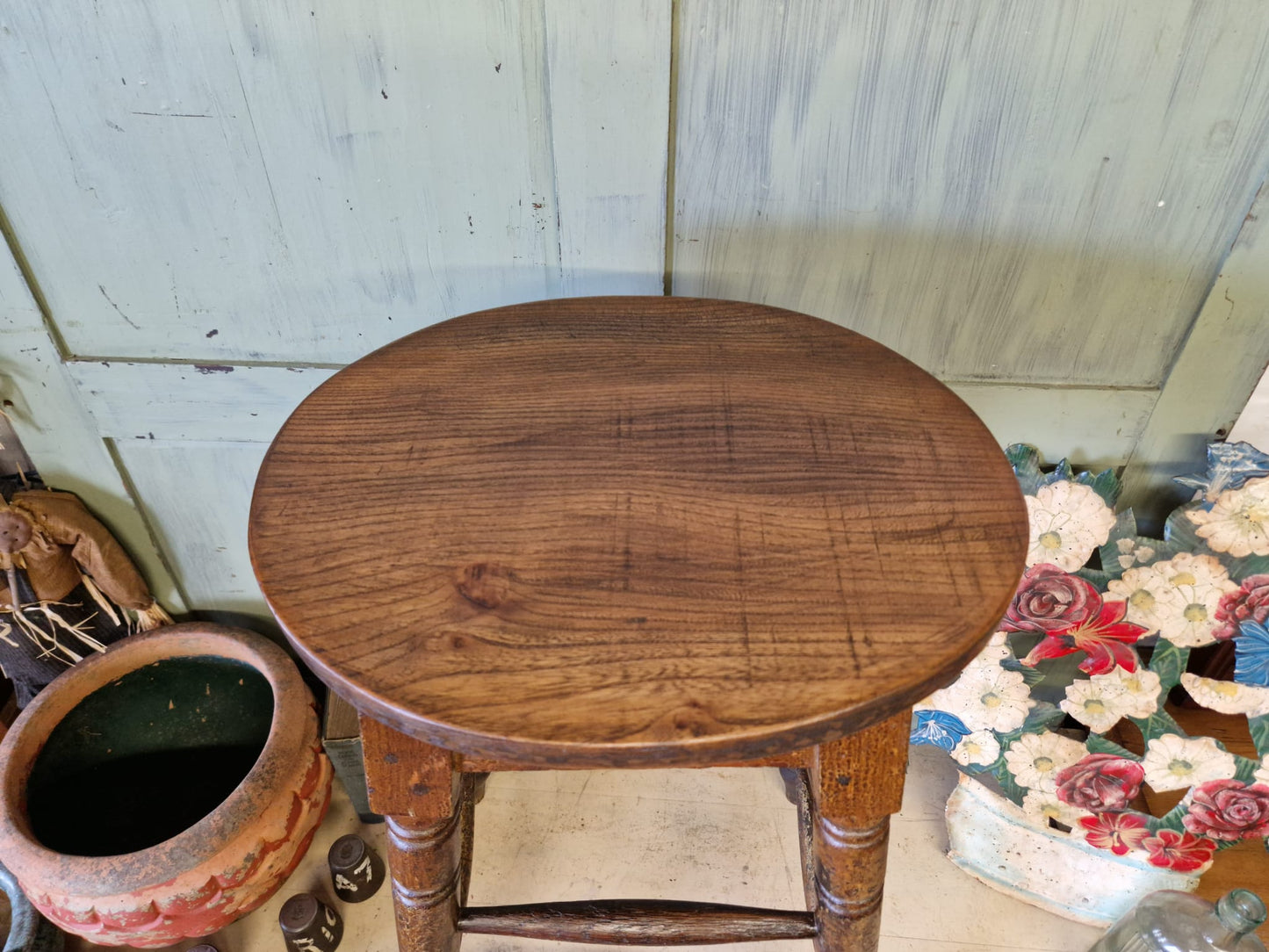 Vintage G. W. R Great Western Railway Signal Box Stool Tall Stool