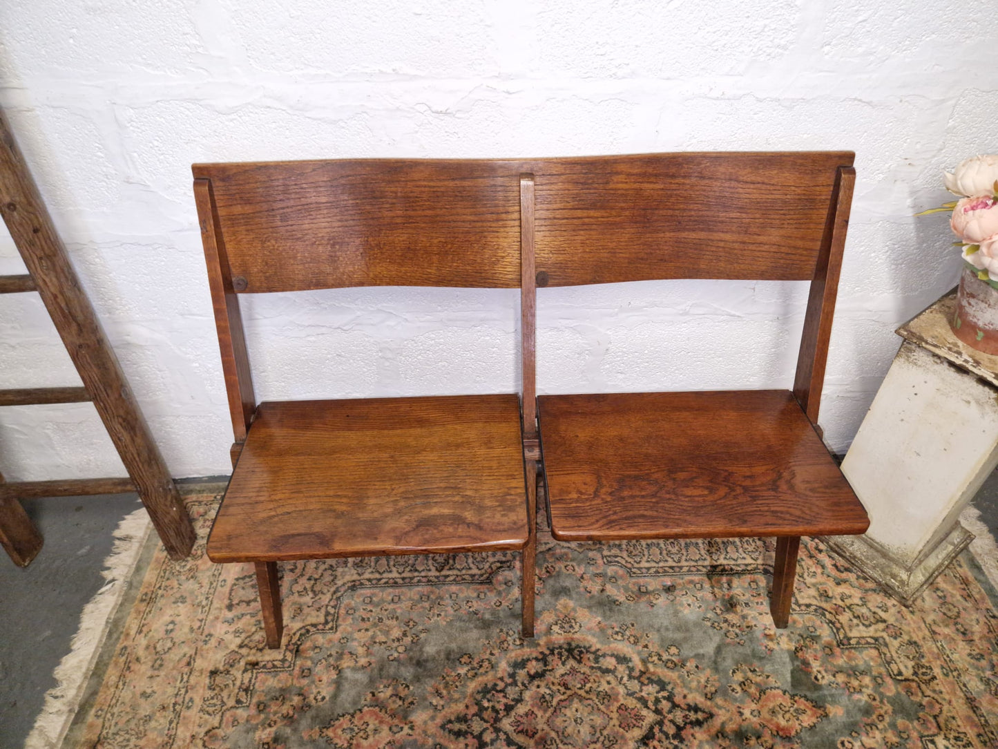 Vintage 1930s 2 Seater Folding Chairs