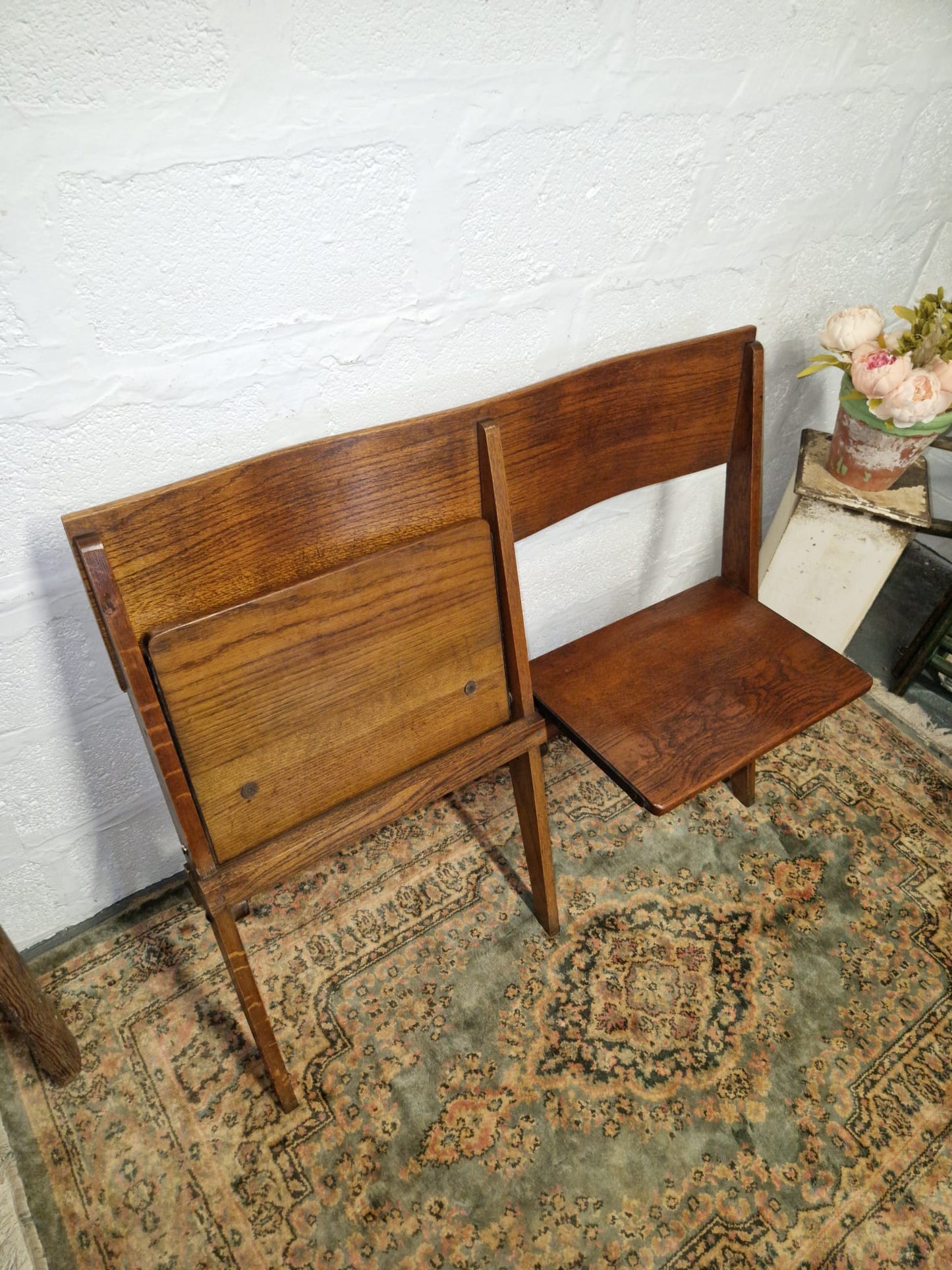 Vintage 1930s 2 Seater Folding Chairs