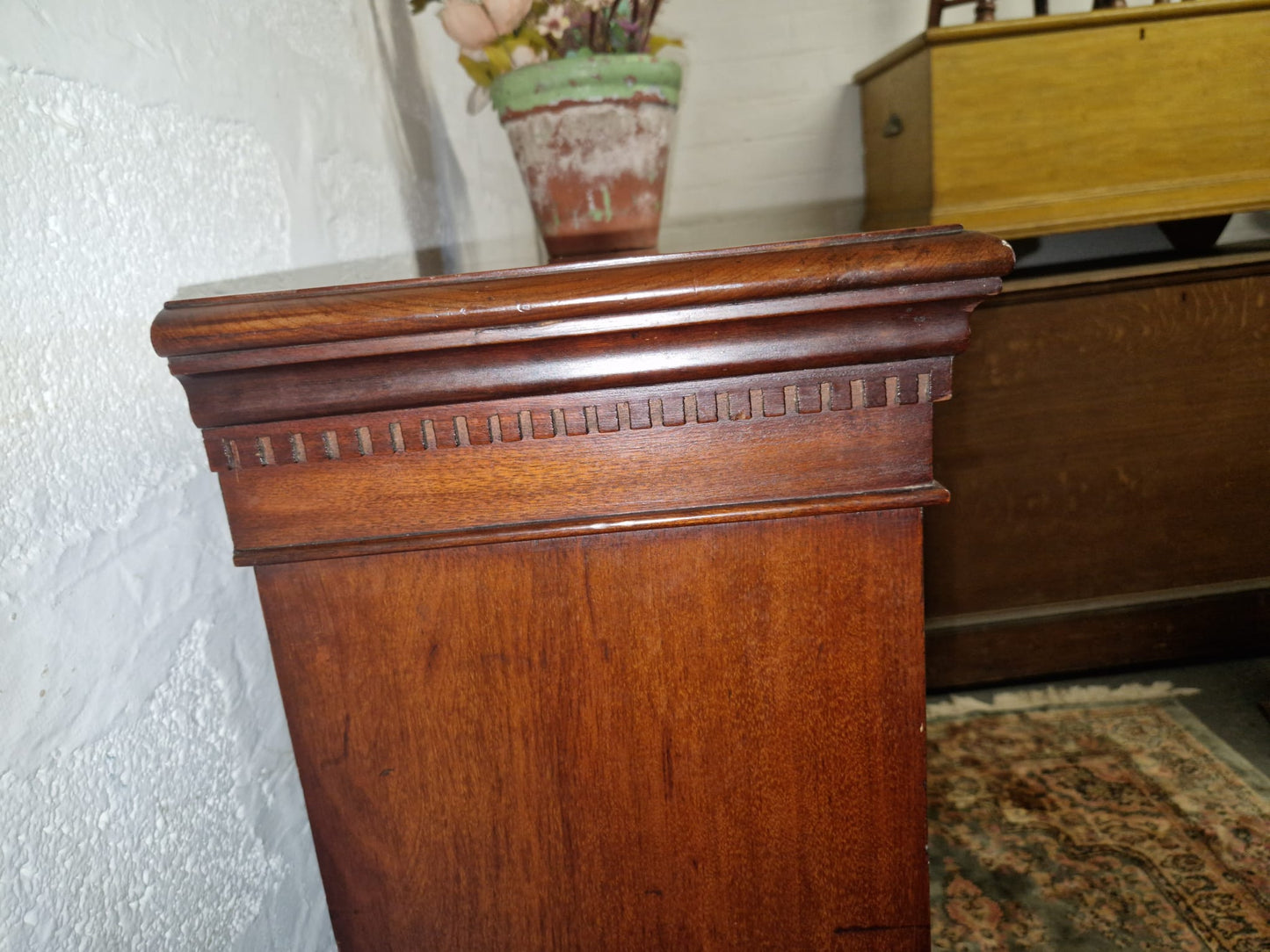 Magnificent Victorian Solid Mahogany Collectors Display Cabinet Bookcase