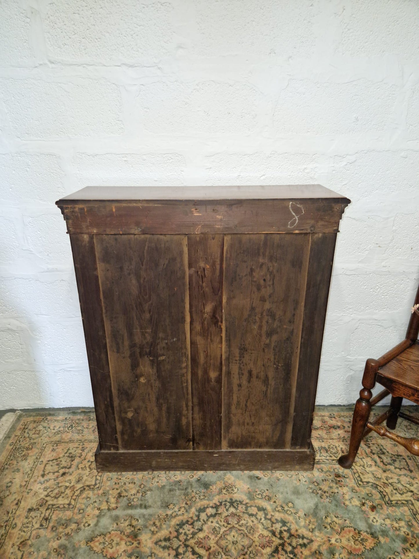 Magnificent Victorian Solid Mahogany Collectors Display Cabinet Bookcase