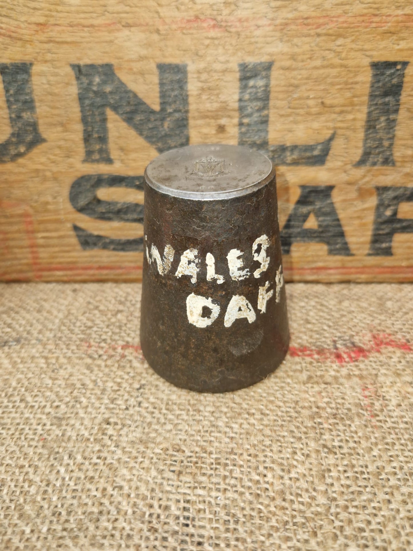 Vintage Silver Charm WALES Metal Die Stamp Making Industrial