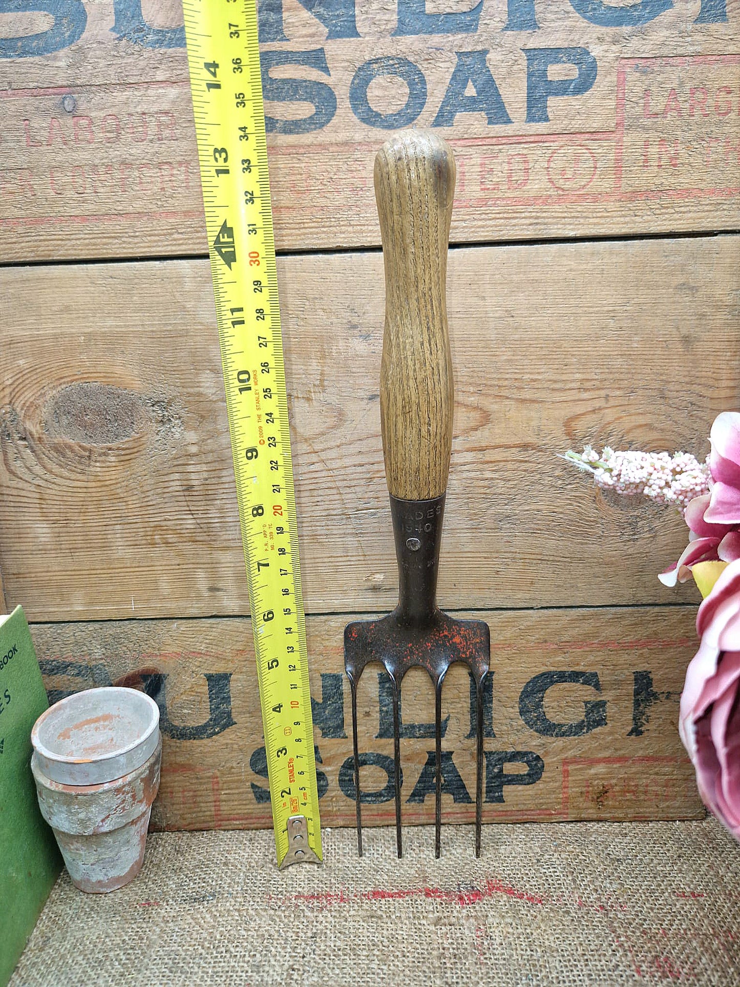 Vintage Brades Garden Hand Fork Dated 1940