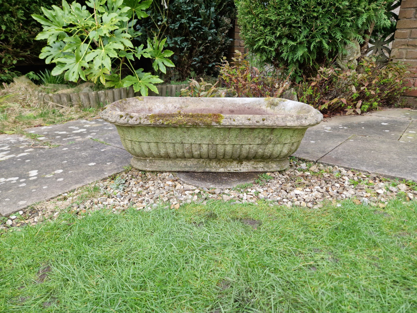 Beautiful Vintage Oval Garden Planter Trough