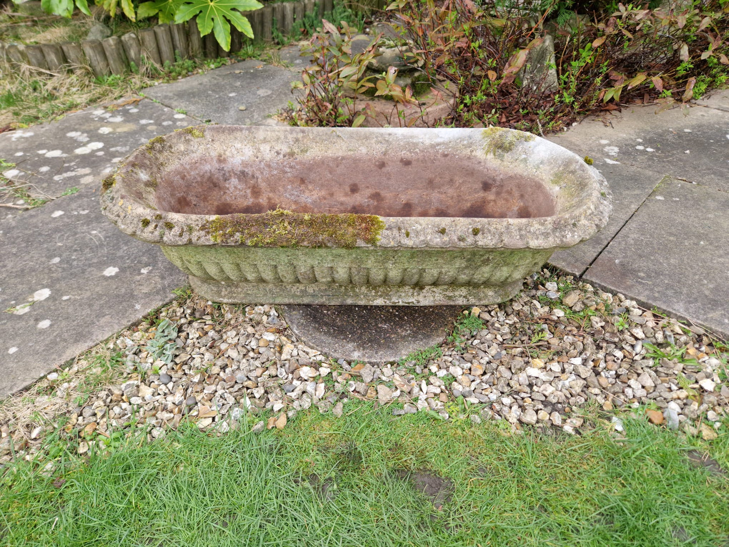 Beautiful Vintage Oval Garden Planter Trough